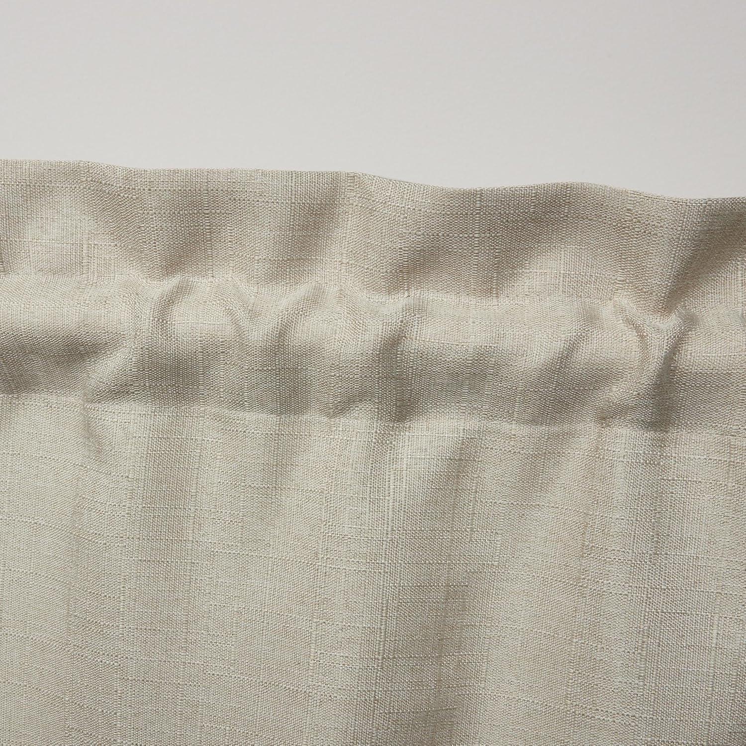 Amalgamated Textiles Exclusive Home Loha Light Filtering Rod Pocket Scalloped Valance