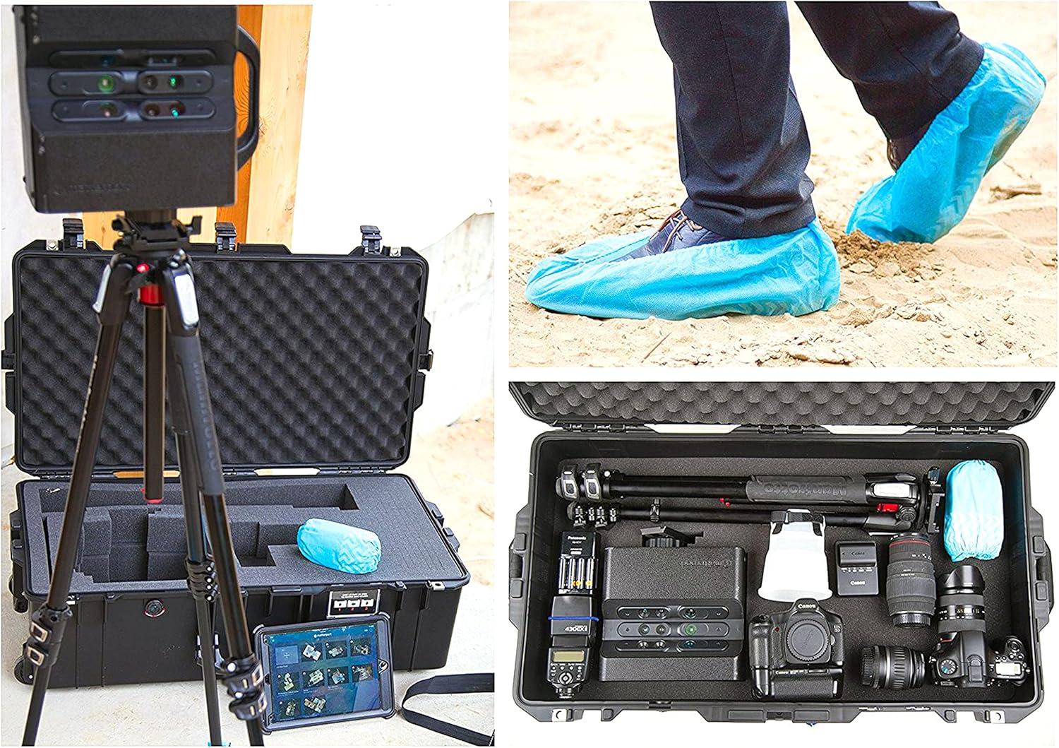 X-Large Non-Woven, 100 Pack Disposable Boot & Shoe Covers Non-Slip, Durable, Indoor Protect Your Home, Floors and Shoes (50 Pairs)