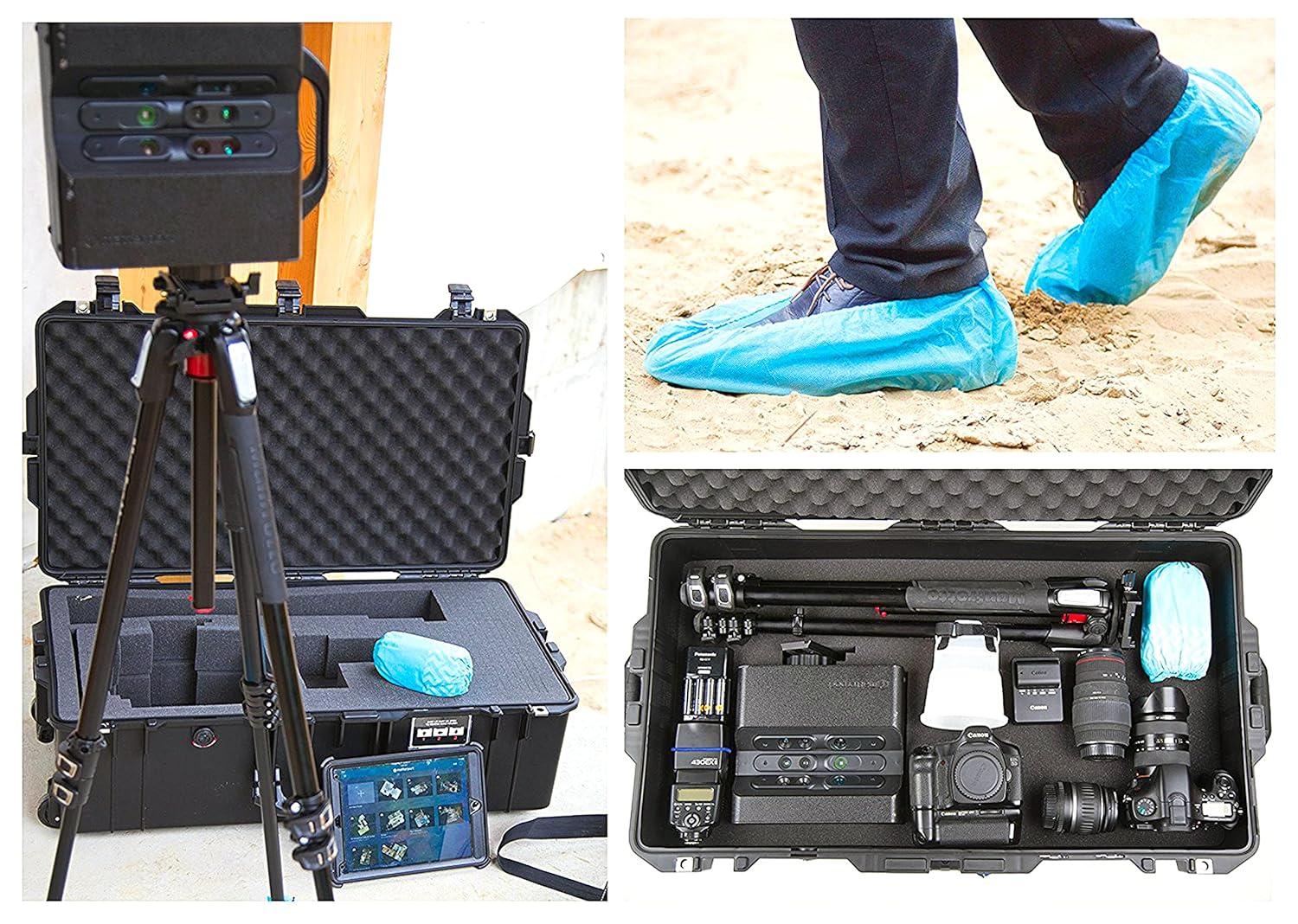 X-Large Non-Woven, 100 Pack Disposable Boot & Shoe Covers Non-Slip, Durable, Indoor Protect Your Home, Floors and Shoes (50 Pairs)