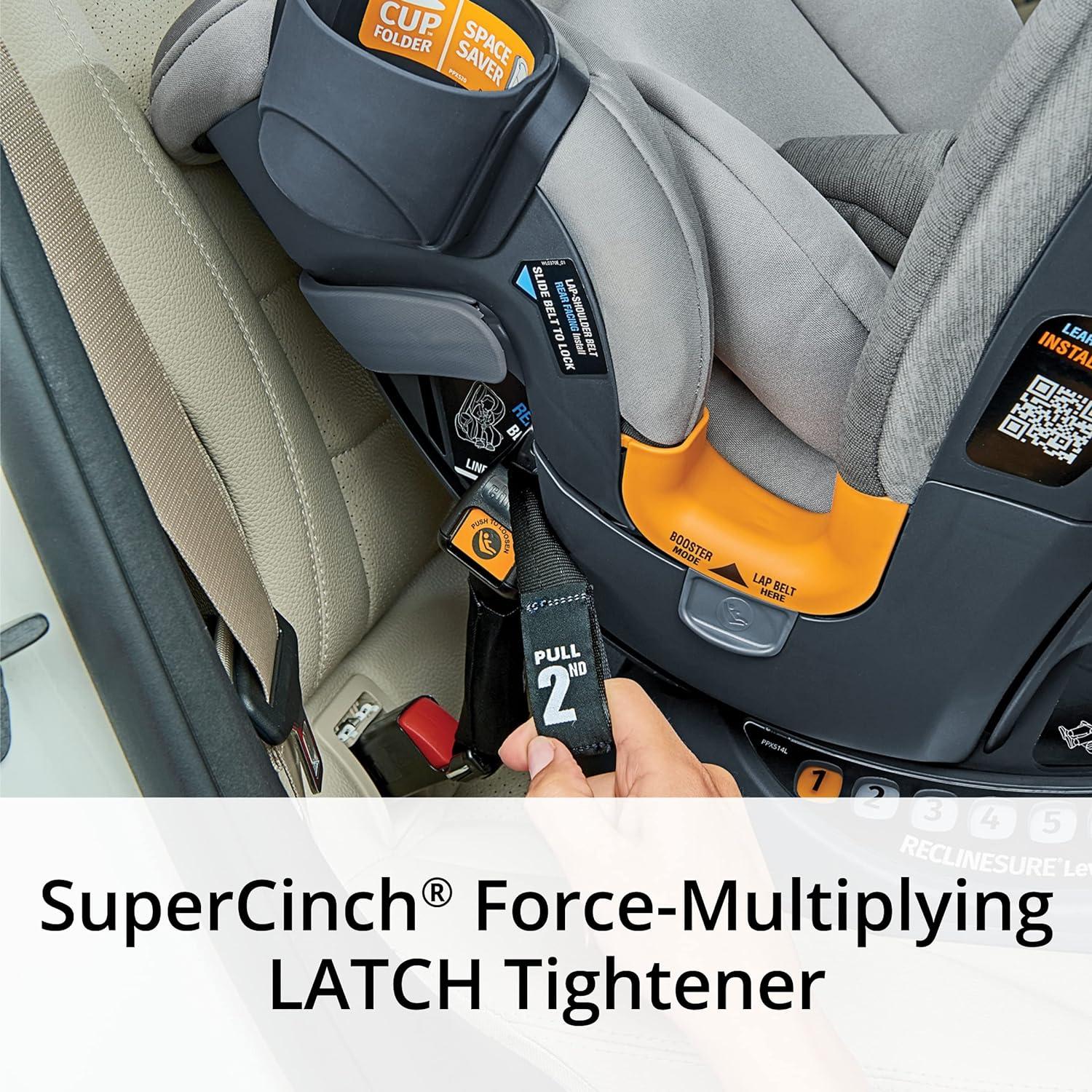 Chicco OneFit ClearTex All-in-One Convertible Car Seat - Slate