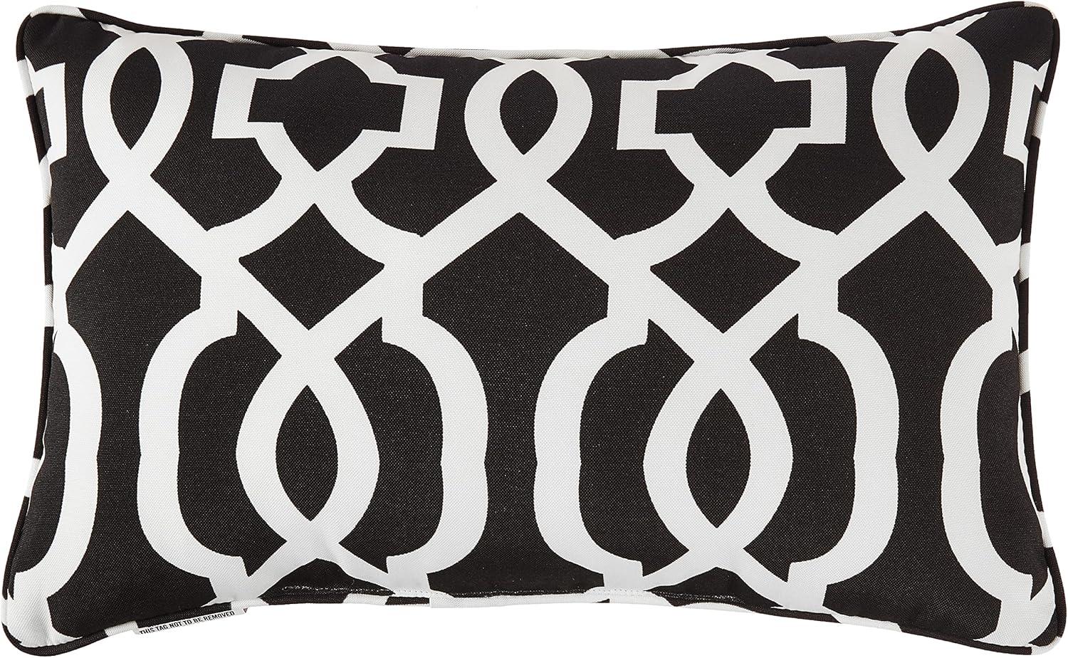 New Geo Geometric Indoor/Outdoor Reversible Throw Pillow