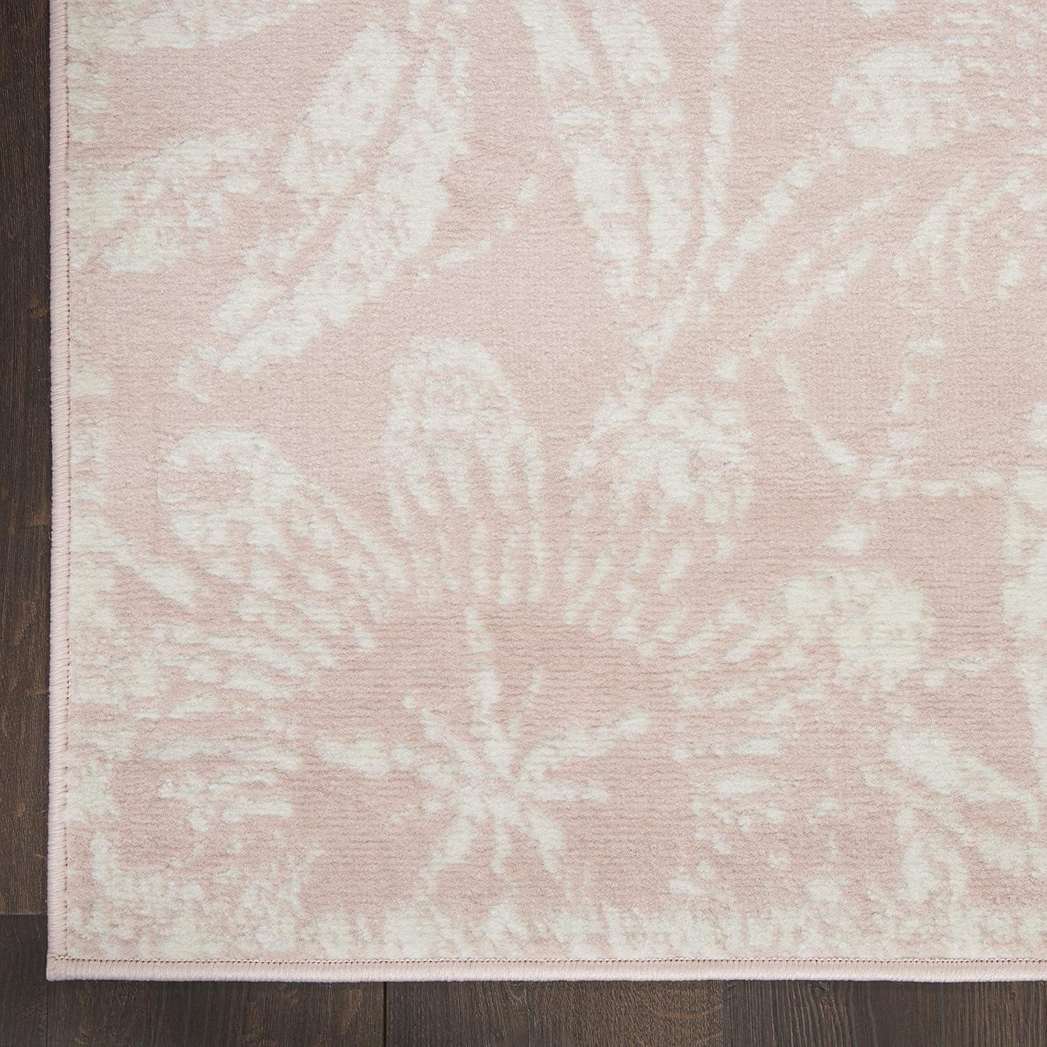 Whigham Floral Pink/White Area Rug