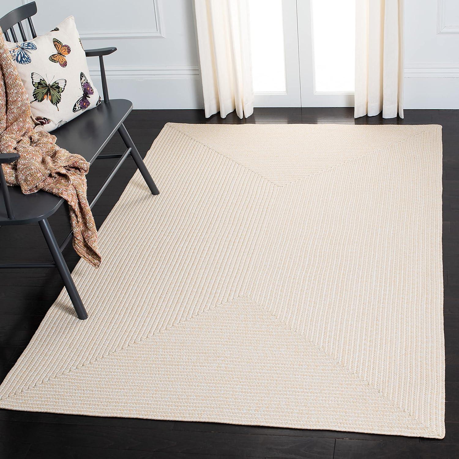 Braided BRD315 Hand Woven Area Rug - Ivory/Beige - 5'x8' - Safavieh.