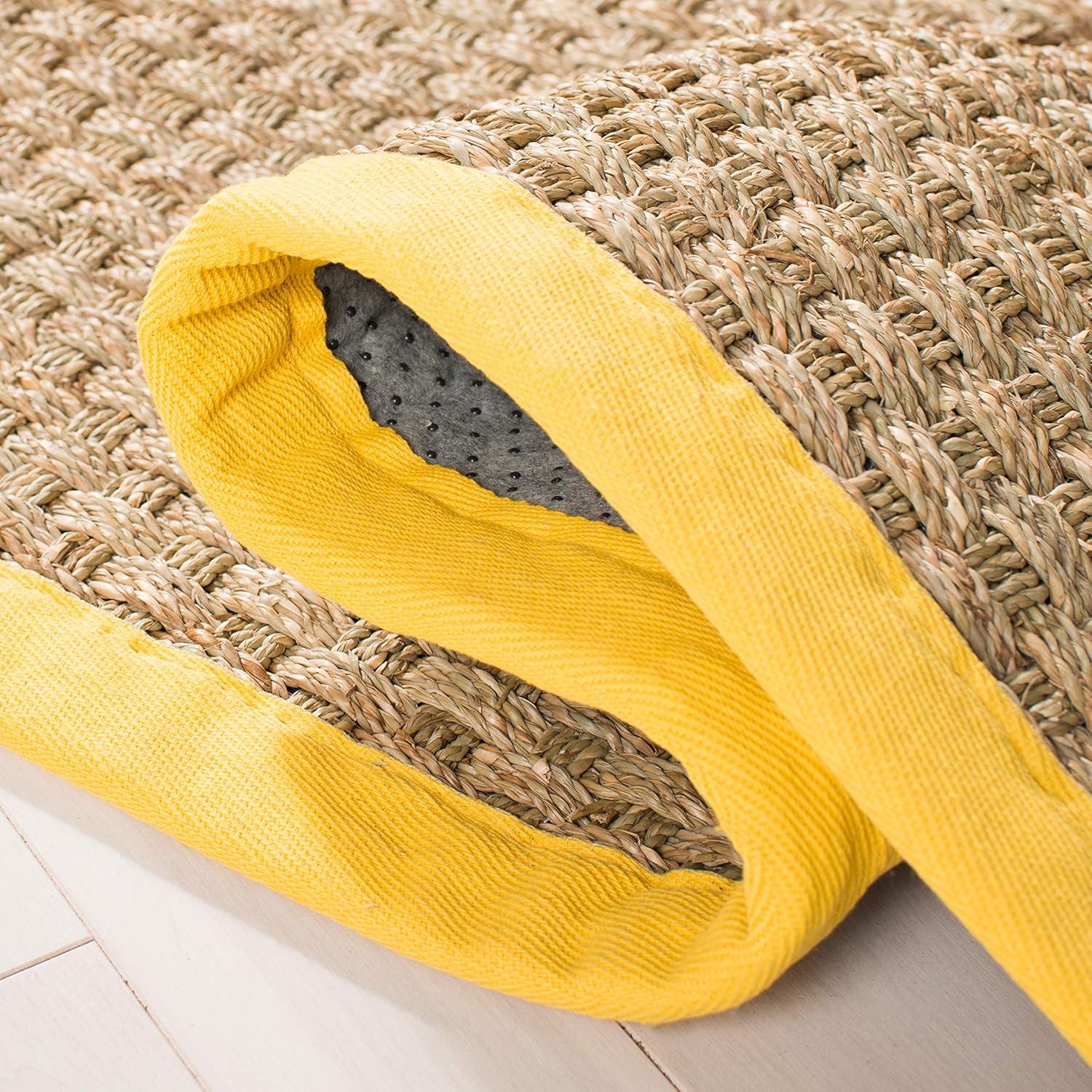 Natural Fiber NF114 Power Loomed Indoor Area Rug - Natural/Gold - 5'x8' - Safavieh.