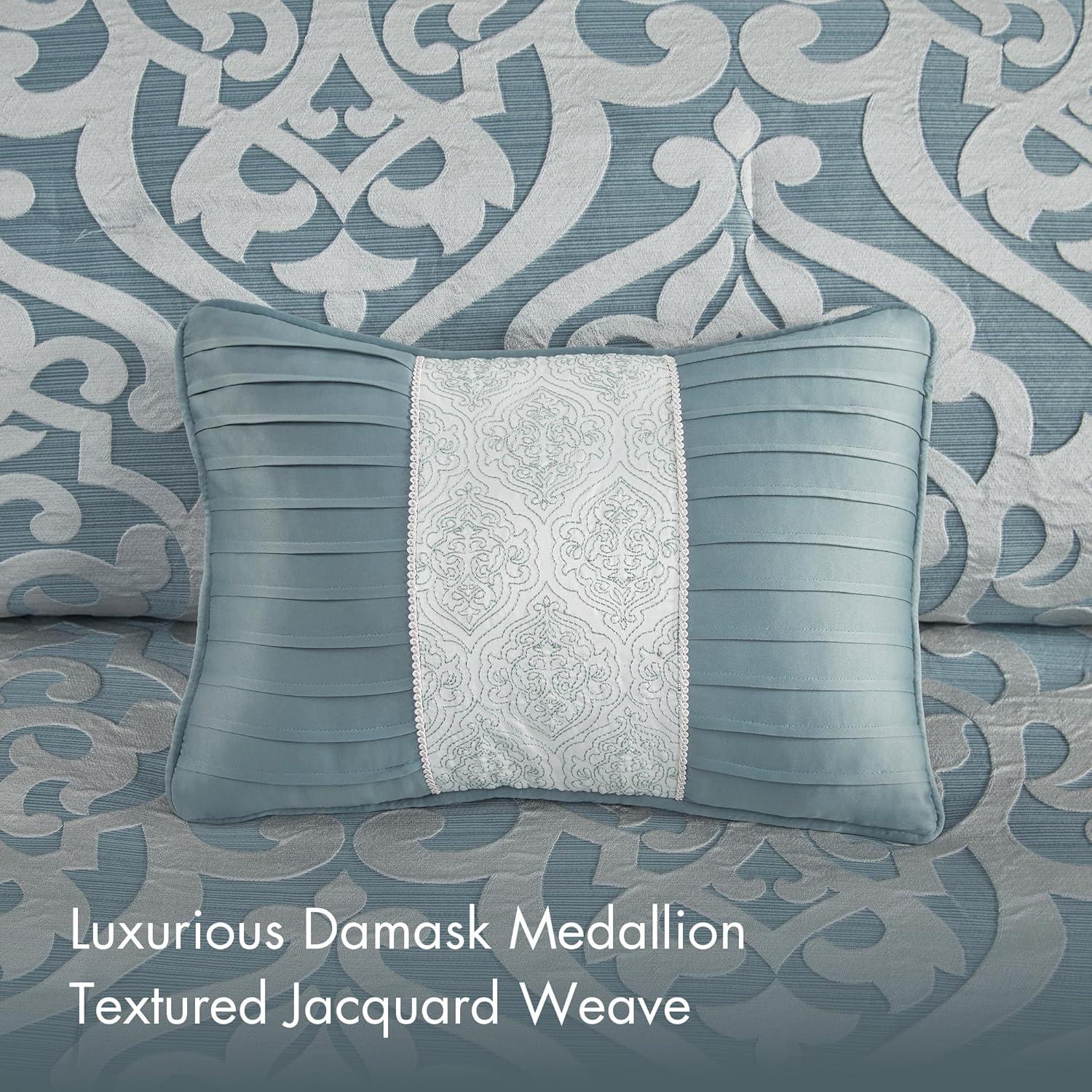 Madison Park Odette Jacquard 8 Piece Comforter Set