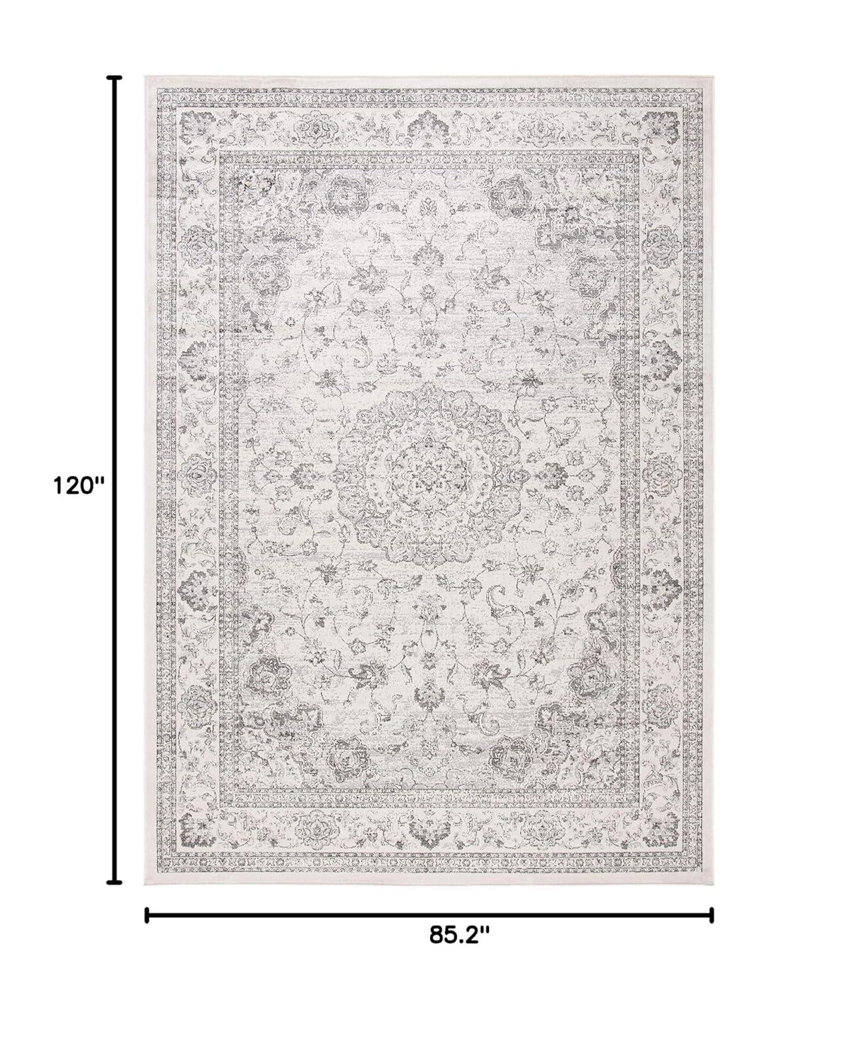 Atlas ATL960 Power Loomed Area Rug - Ivory/Beige - 7'10" X 10' - Safavieh.