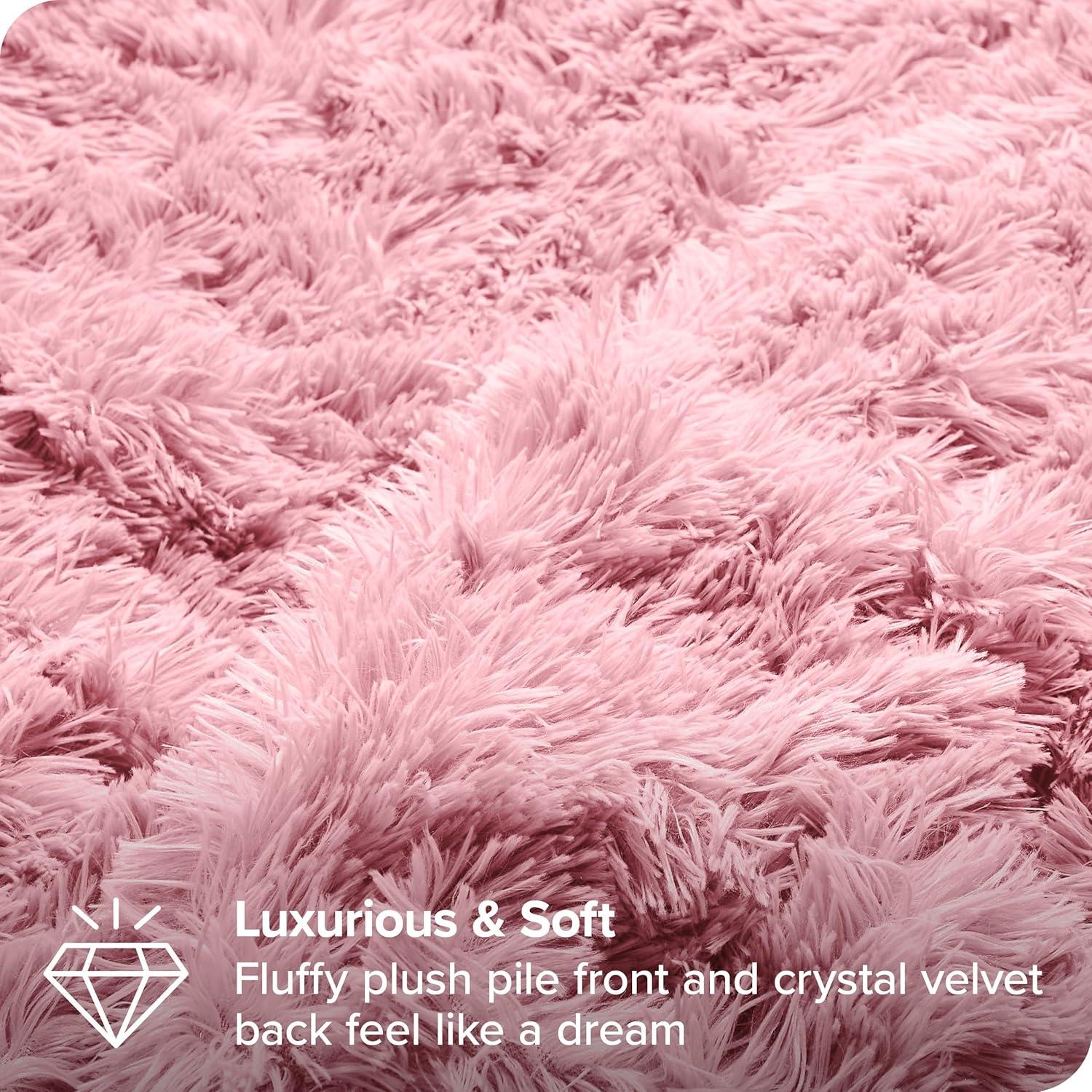 Bare Home Shaggy Fleece Plush Duvet Cover