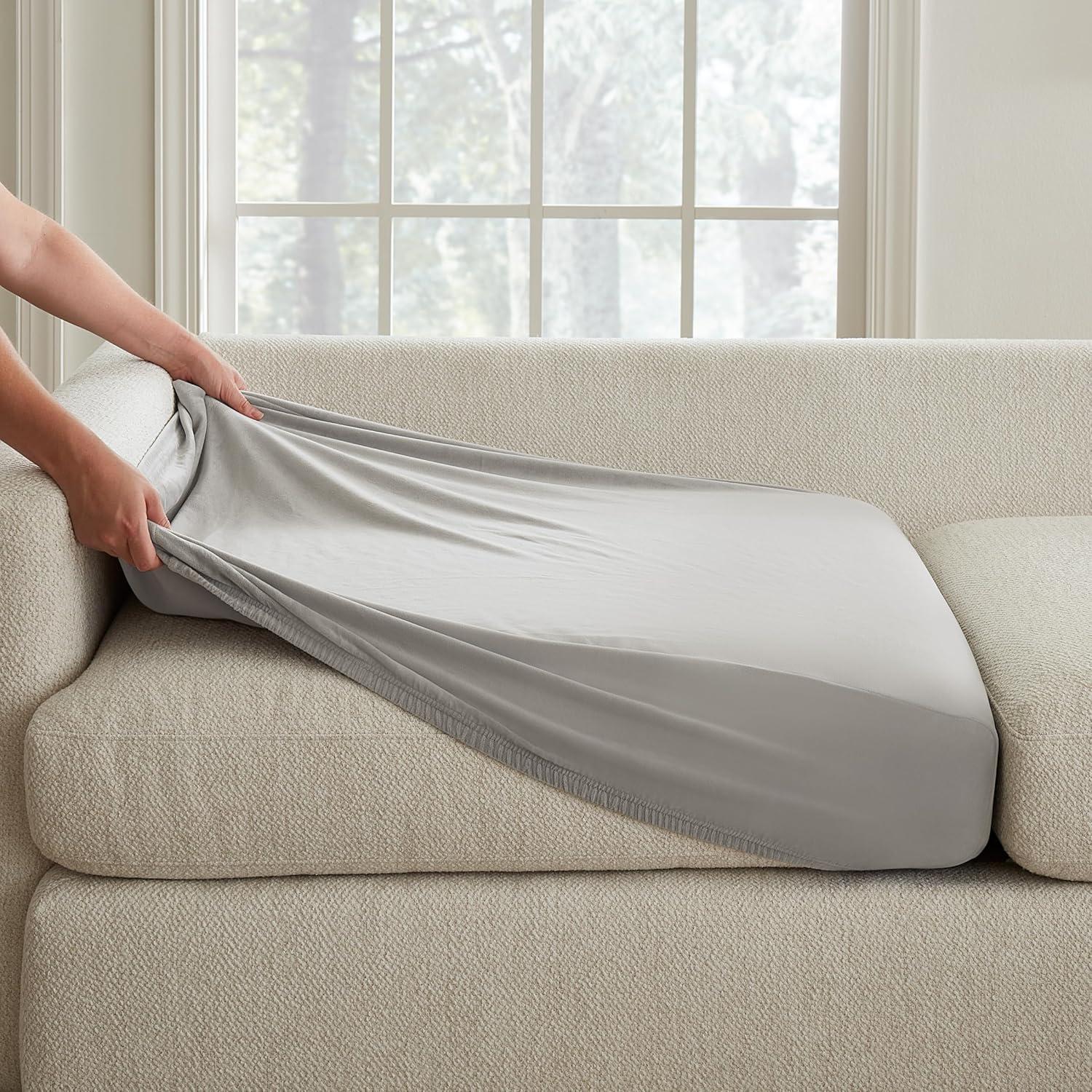 Sure Fit Box Cushion Sofa Slipcover