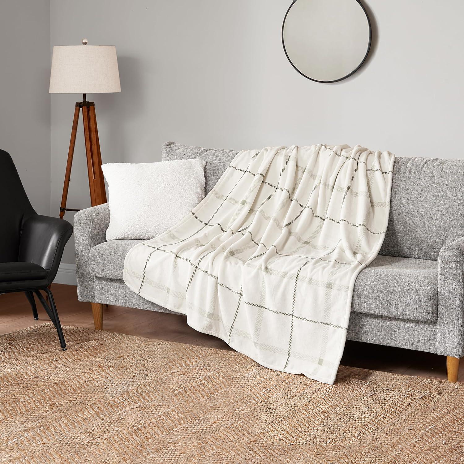 Lucky Brand Lucky Brand Palmdale Reversible Plush & Cozy Thow Blankets - 50" x 70"