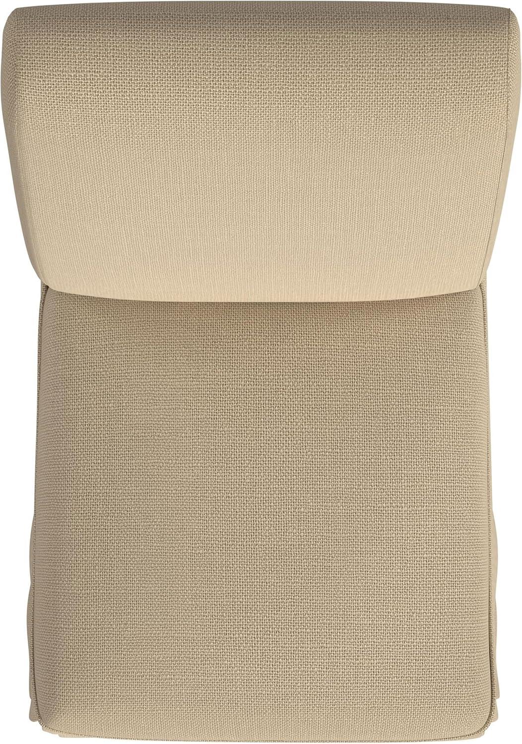 Coaster Shawna Fabric Upholstered Skirted Dining Chair in Khaki