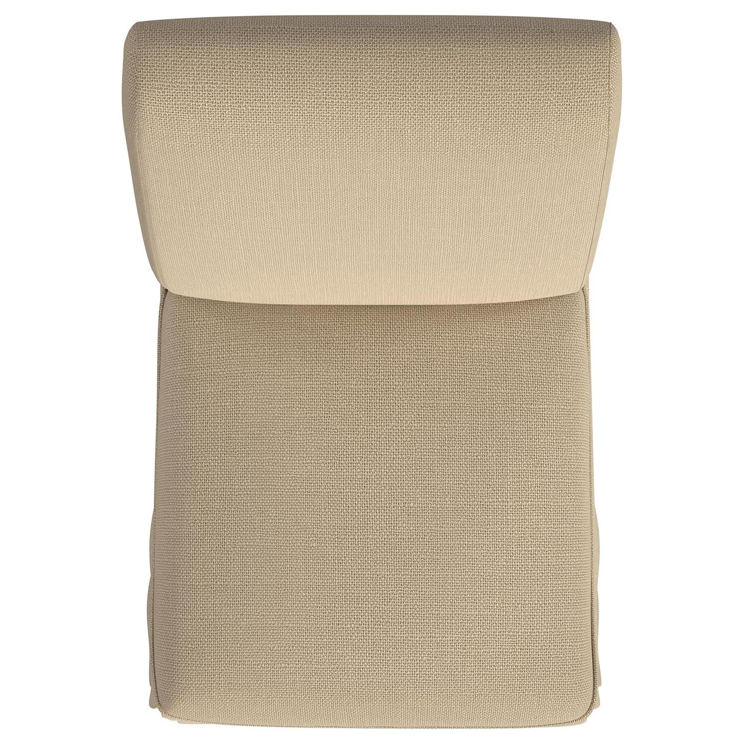 Coaster Shawna Fabric Upholstered Skirted Dining Chair in Khaki