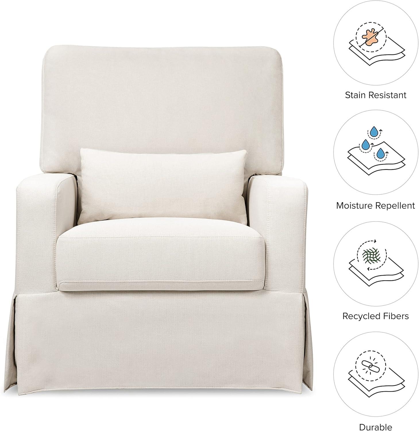 Crawford Upholstered Swivel Glider