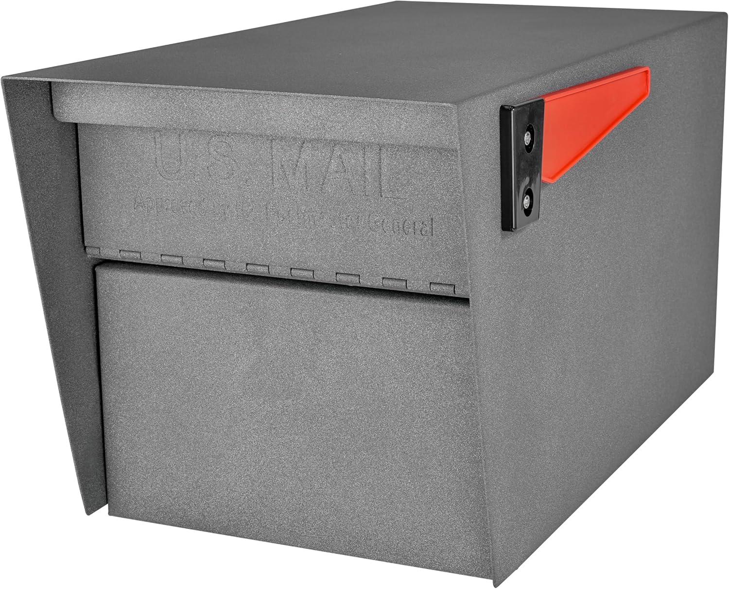 Mail Manager Street Safe Locking Security Mailbox (Rear Access), Granite