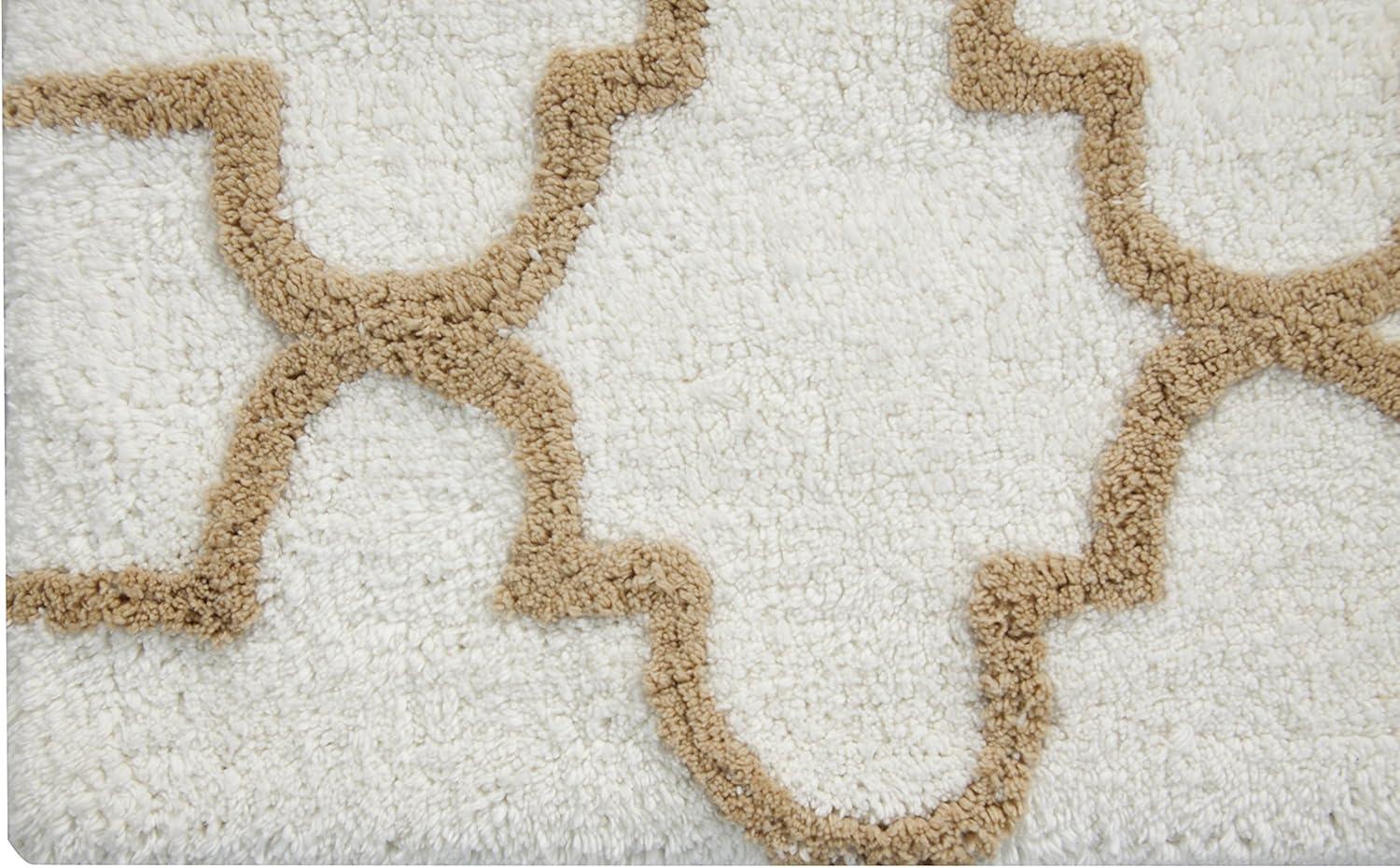 Saffron Fabs Bath Rug, Geomatric Pattern, Assorted Colors and Sizes