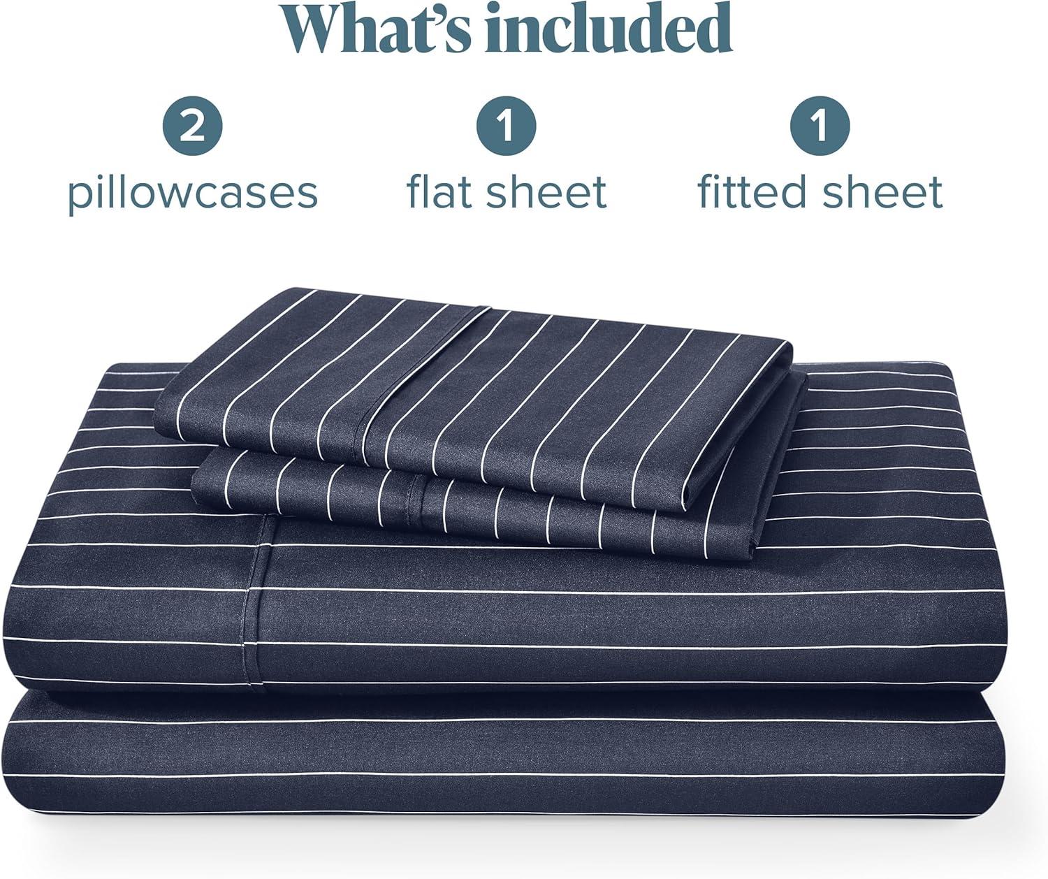 Printed Pattern Microfiber Sheet Set by Bare Home