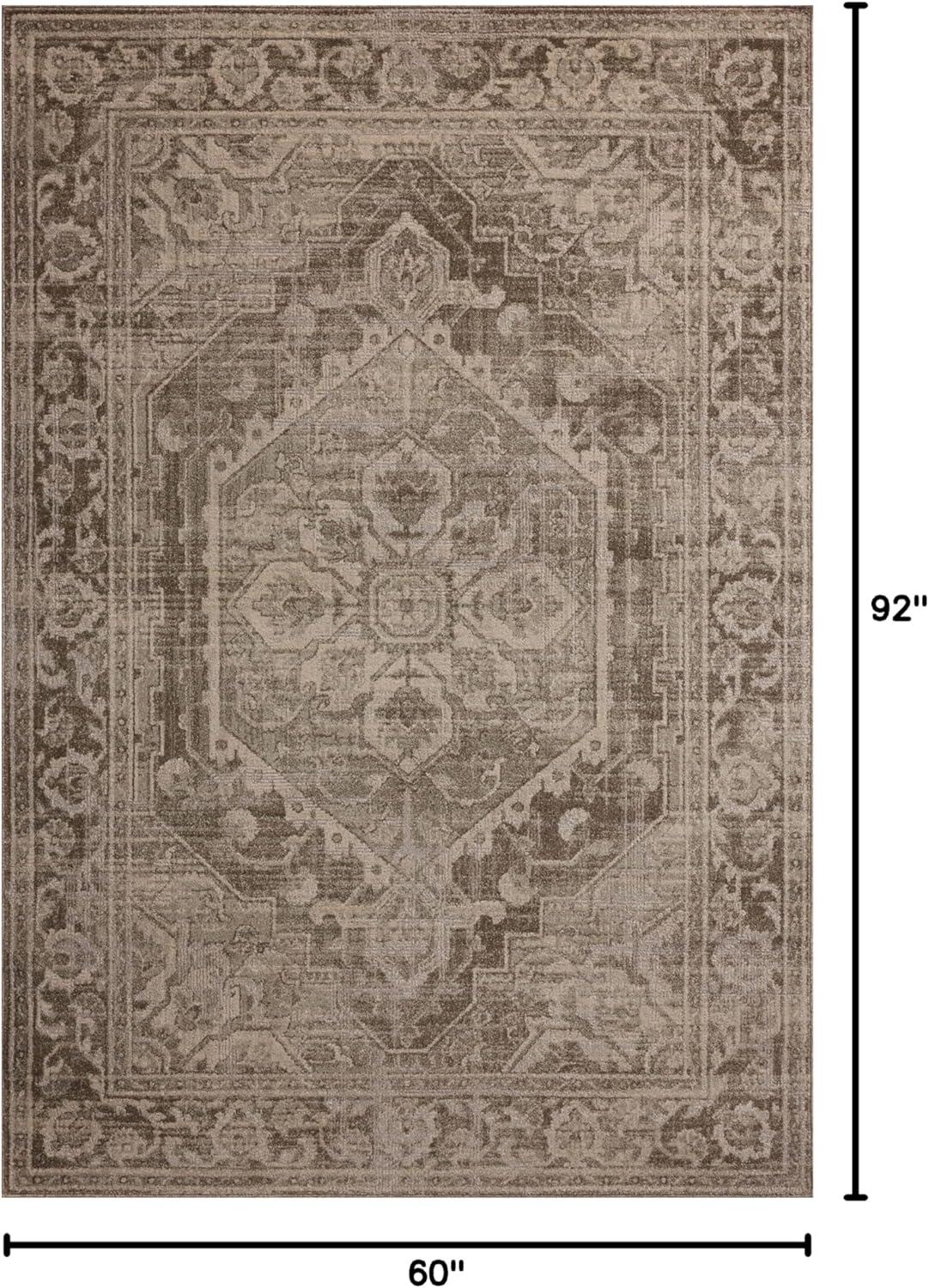 Magnolia Home by Joanna Gaines x Loloi Mona Cocoa / Stone Area Rug