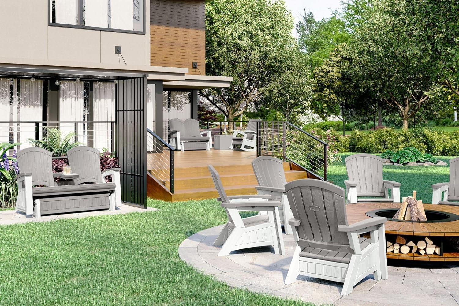 Suncast Suncast Outdoor Rocking Chair with Storage