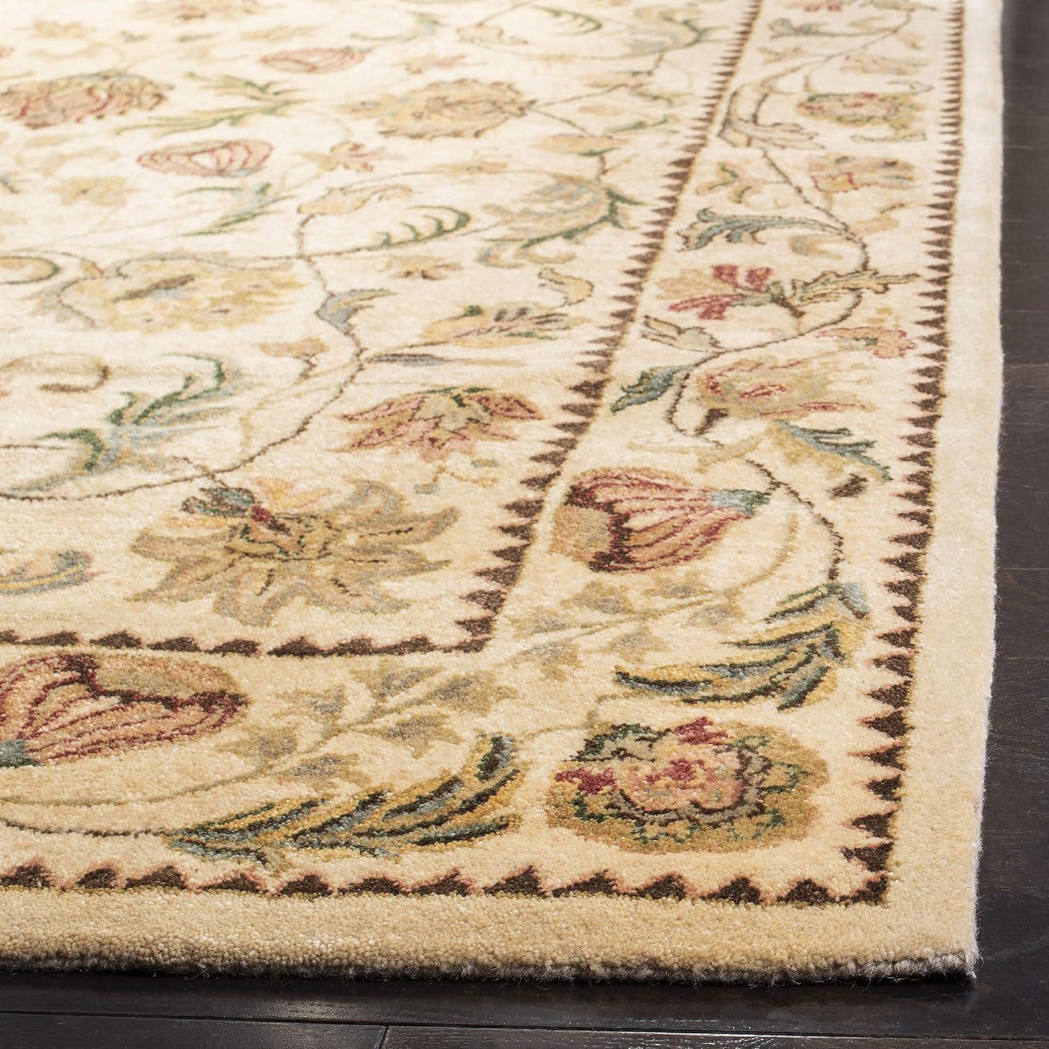 Ivory Elegance Hand-Tufted Wool Cotton Blend 6' x 9' Rug