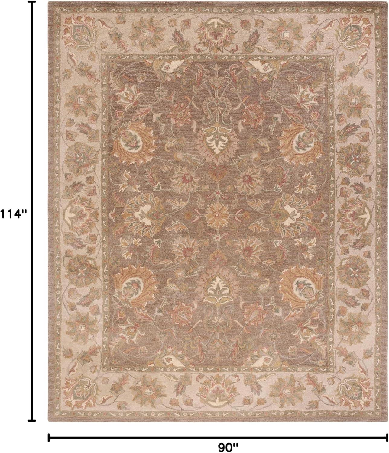 Heritage HG343 Hand Tufted Area Rug - Brown/Ivory - 7'6"x9'6" - Safavieh.