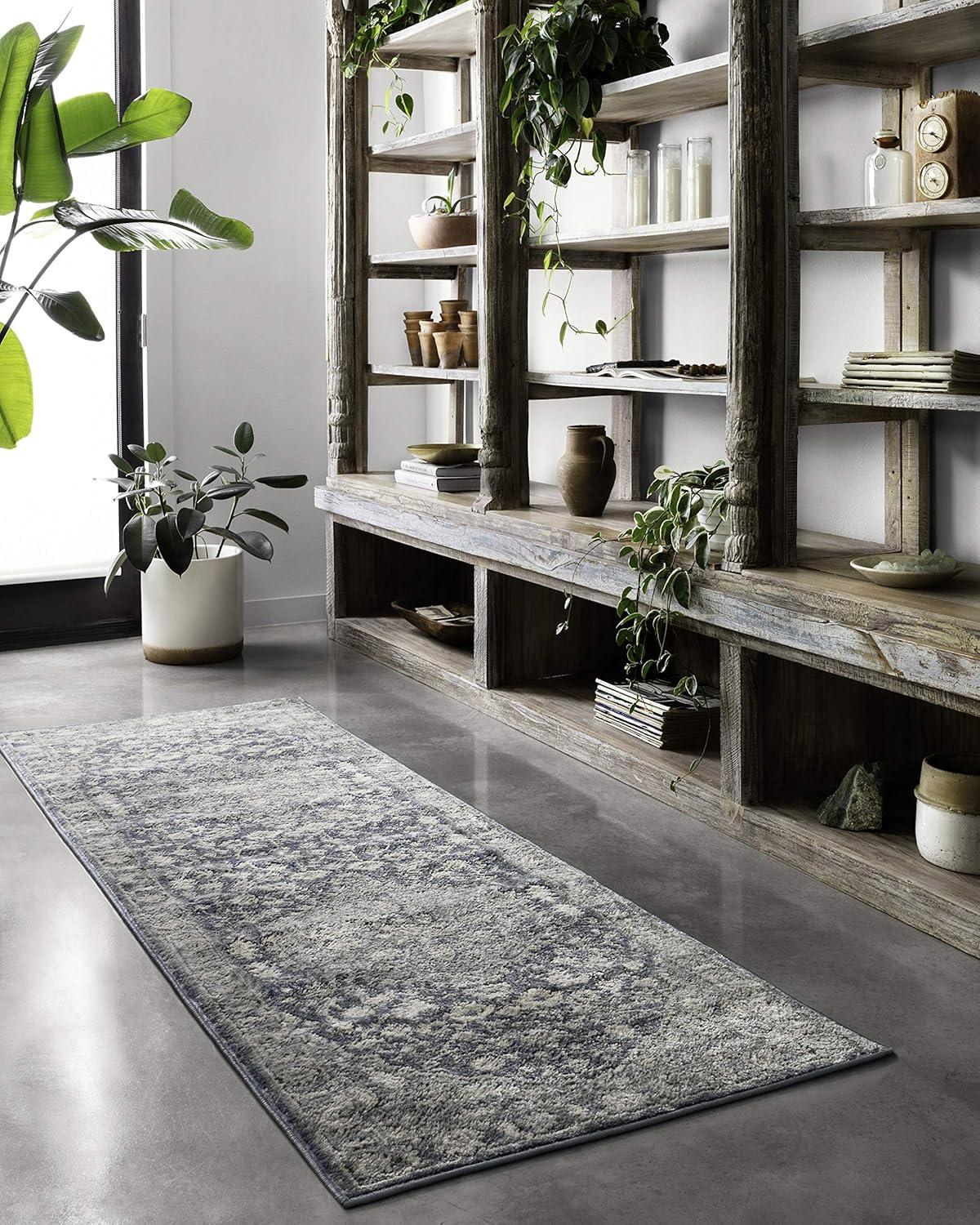 Loloi Teagan Denim / Mist 2'-8" x 4' Accent Rug