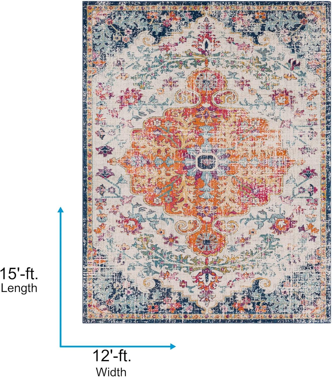 Harput Multicolor Polypropylene 12' x 15' Area Rug