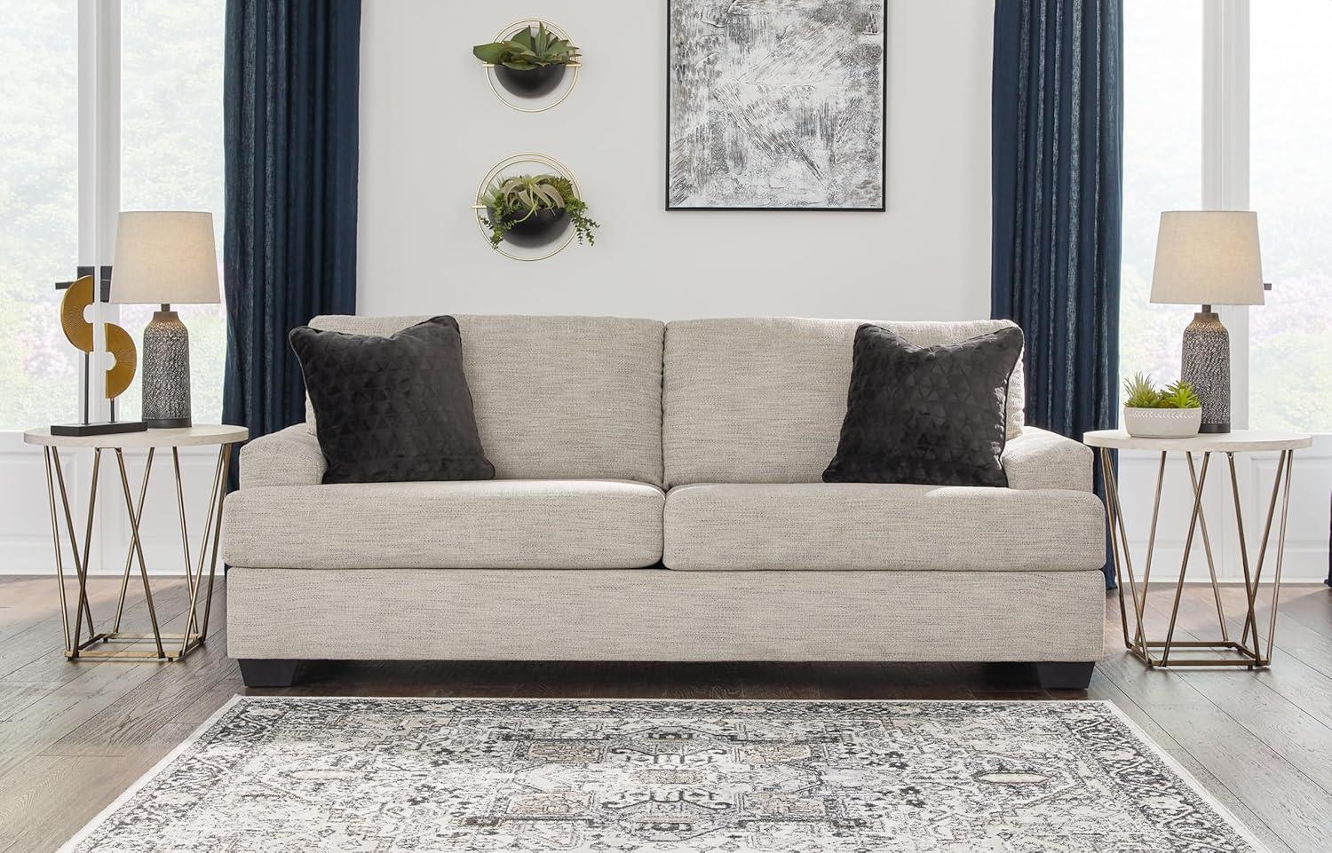 Maggie 96" Square Arm Sofa with Reversible Cushions
