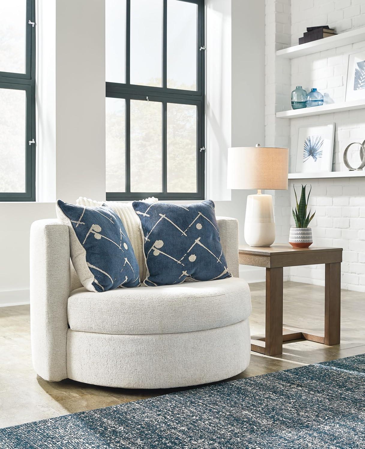Ebern Designs Wydmondham Upholstered Swivel Accent Chair