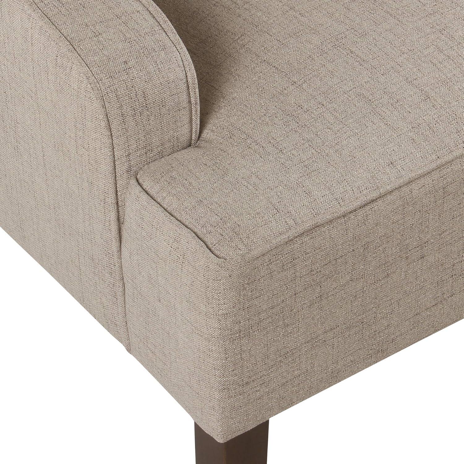 Classic Solid Swoop Arm Accent Chair - Homepop