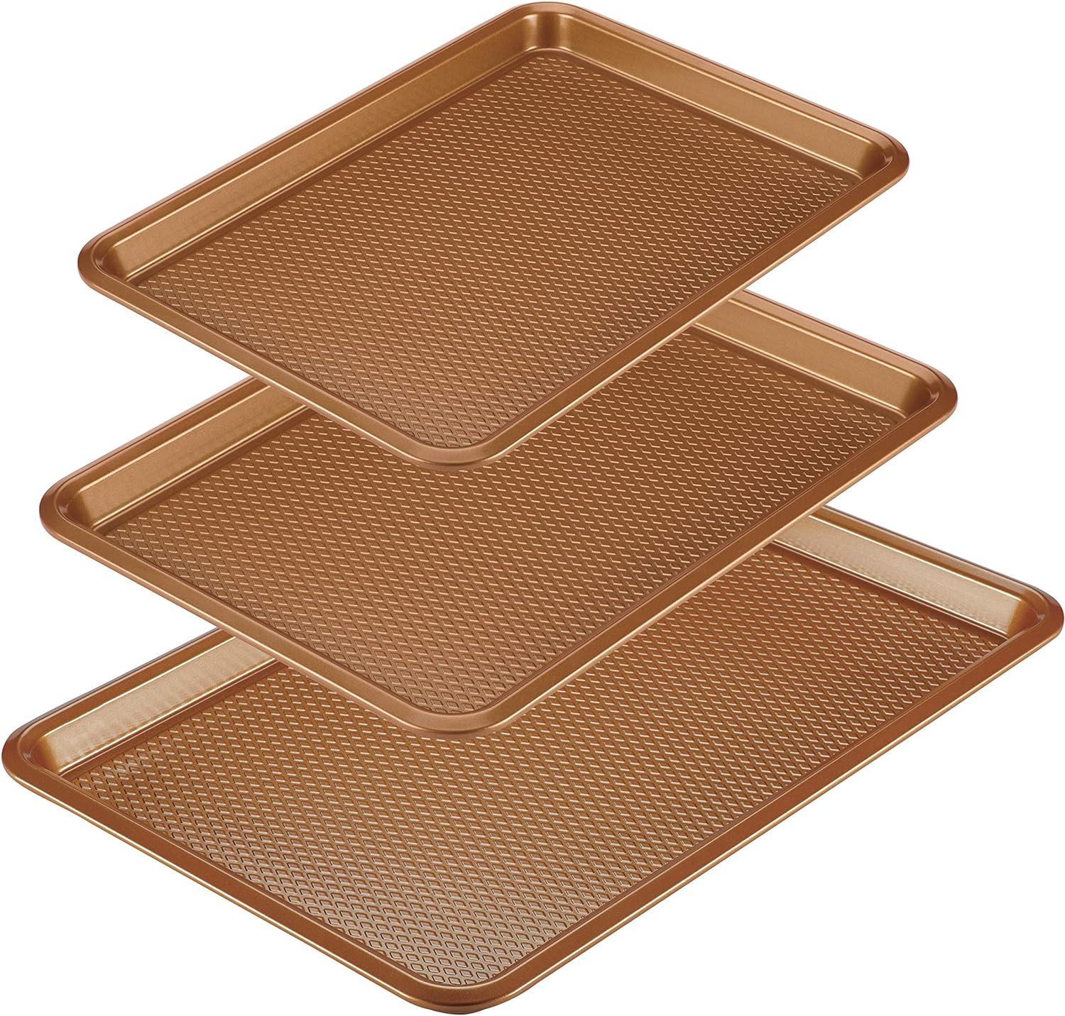 Copper Nonstick Steel Textured Sheet Pan