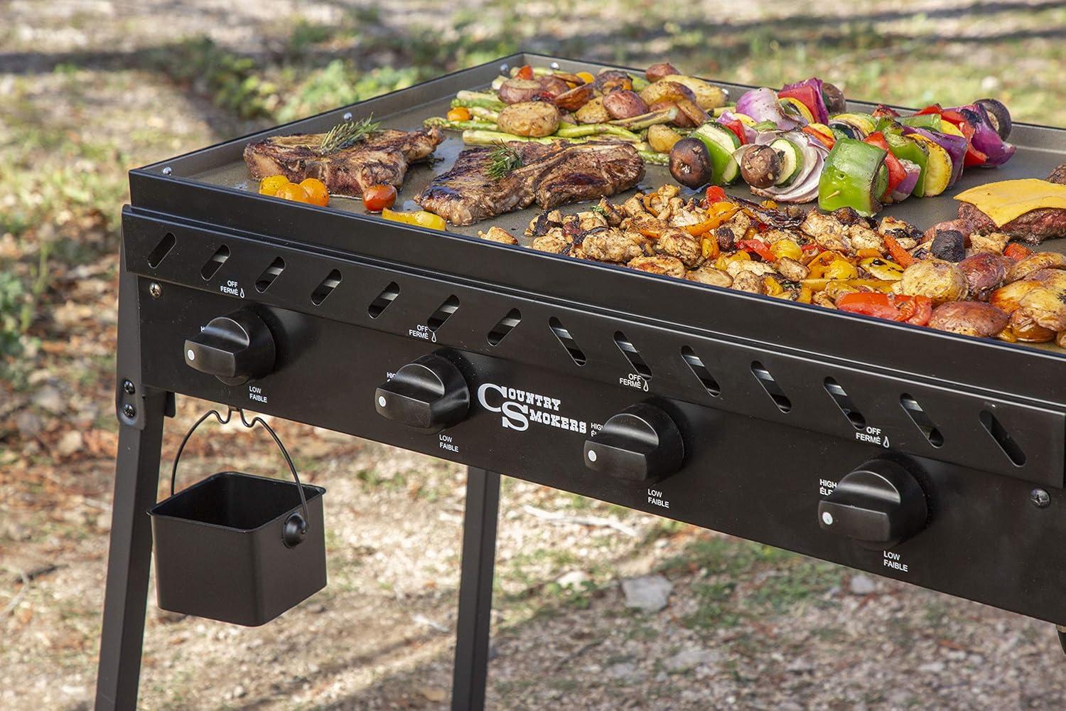 Country Smokers 4 - Burner Flat Top Gas Griddle