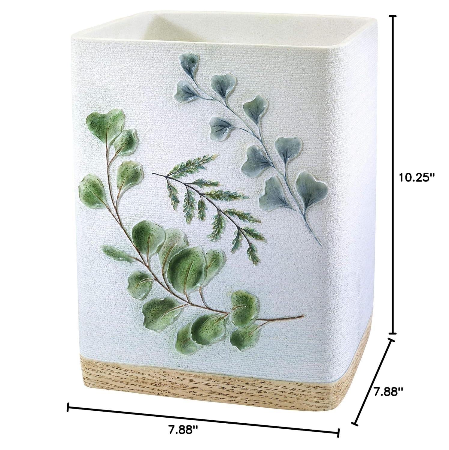 Avanti Linens Ombre Leaves Wastebasket