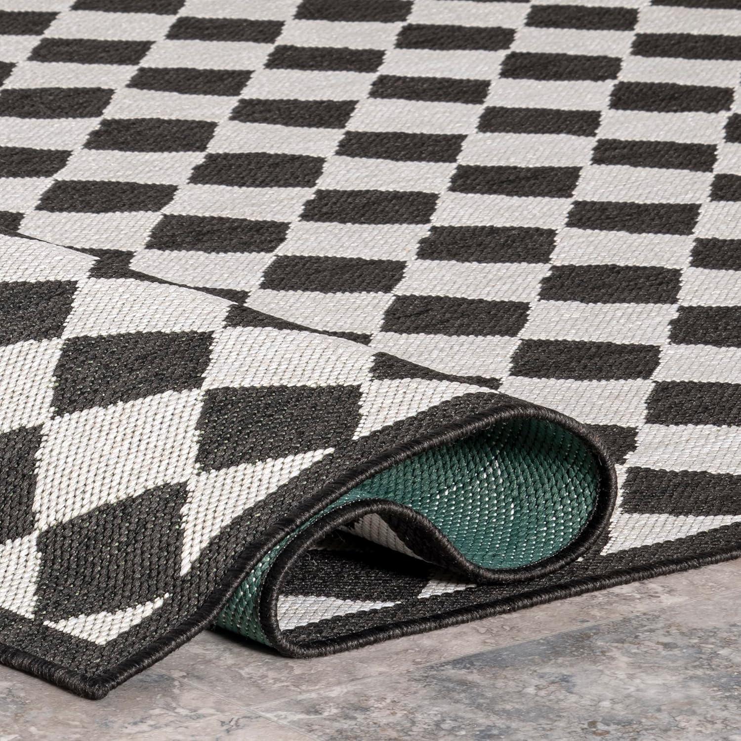 Myka Checkered Indoor/Outdoor Area Rug