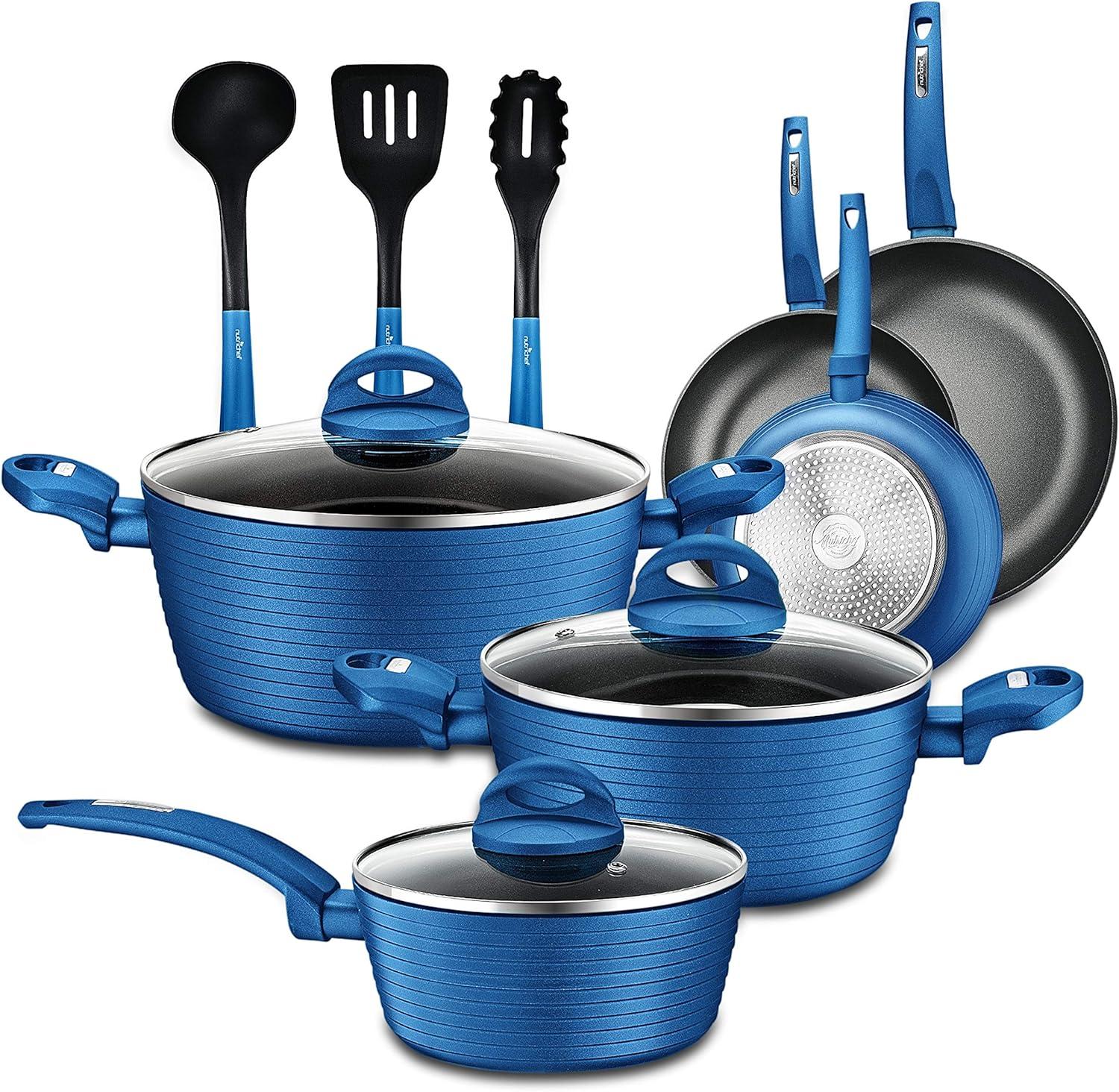 12 - Piece Non-Stick Aluminum Cookware Set