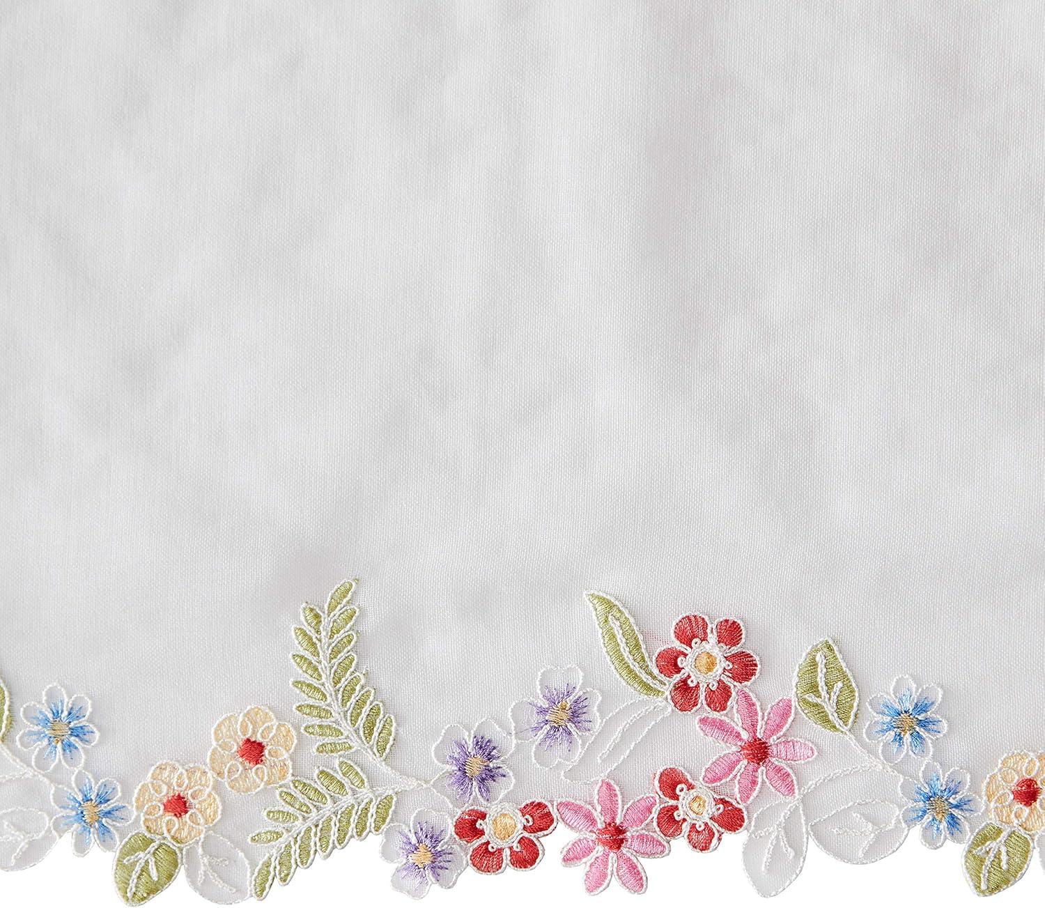 SKL Home Sweet Stems Valance,60x14,White