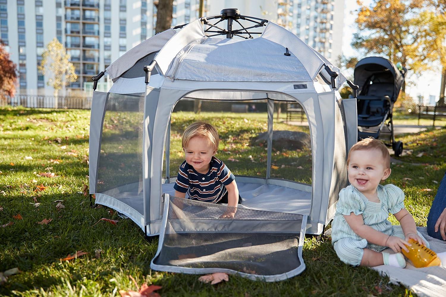 Safety 1st InstaPop Safety 1st 56.7'' W x 49.2'' D Indoor / Outdoor Plastic Pop-Up Play Tent