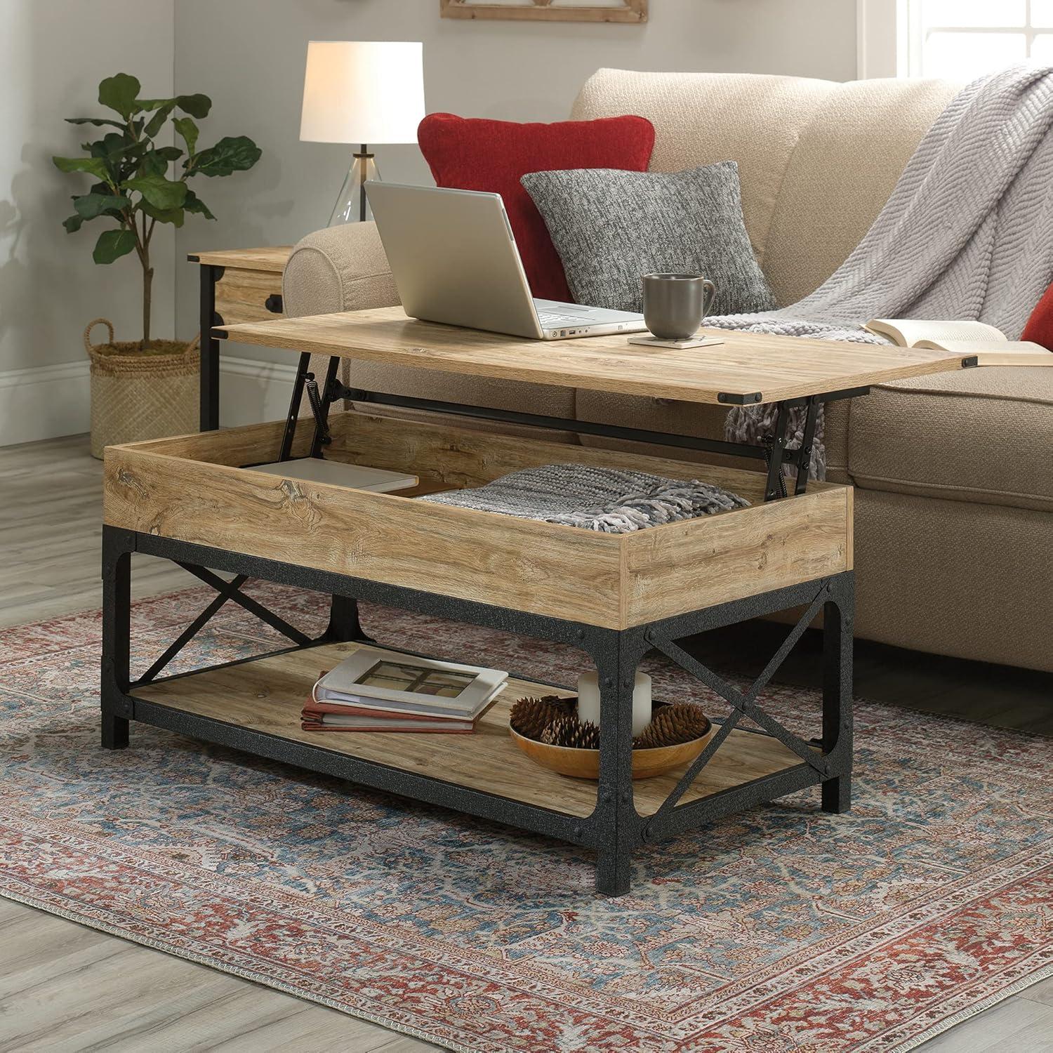 Milled Mesquite Lift-Top Coffee Table with Storage