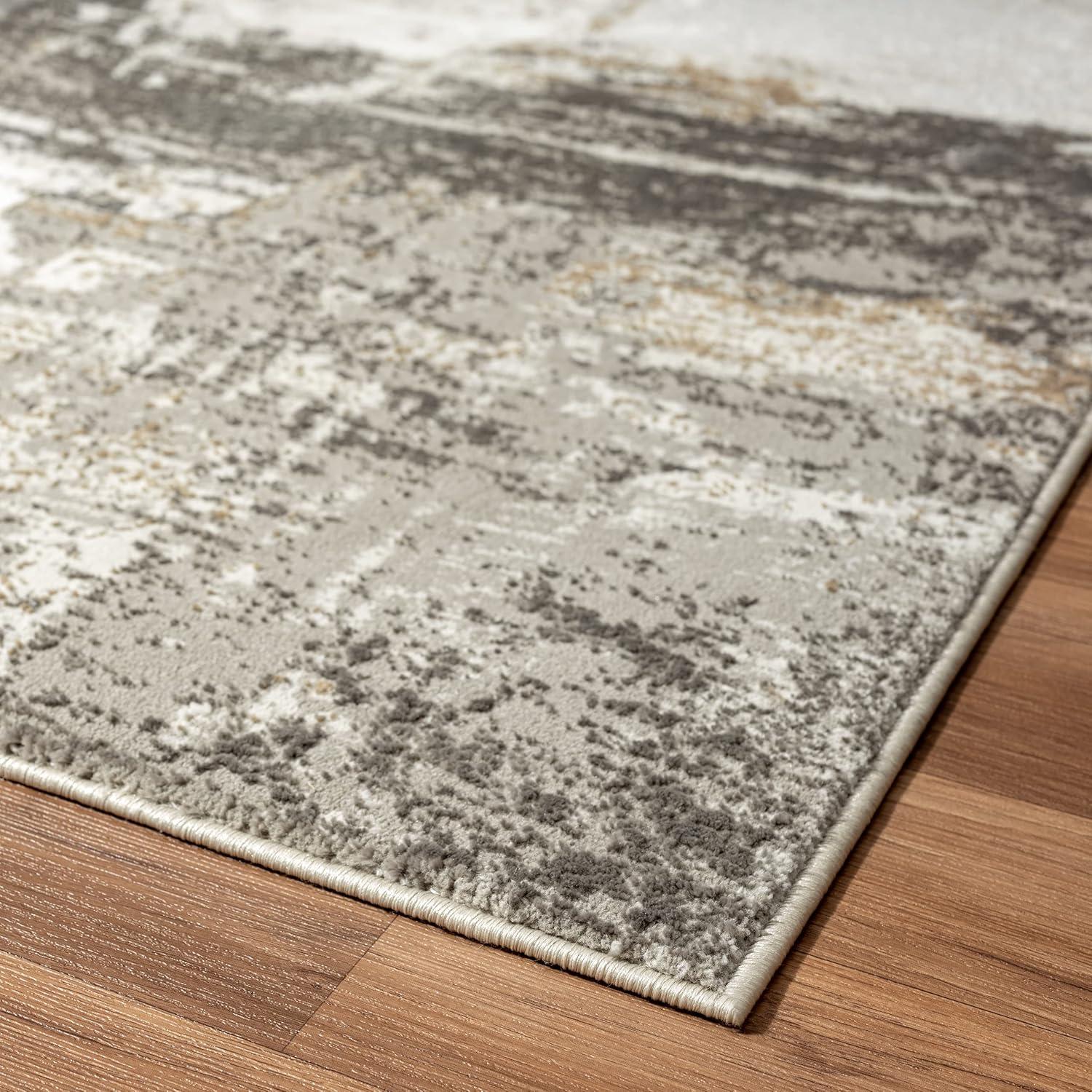 Luxe Weavers Distressed Abstract Area Rug