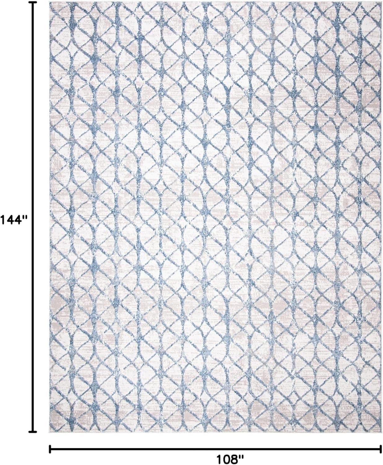 Amelia ALA792 Power Loomed Indoor Area Rug - Grey/Blue - 9'x12' - Safavieh