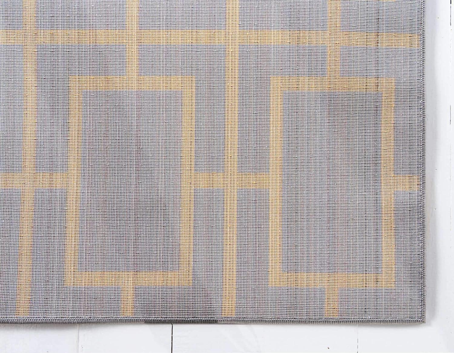 Glam Geometric Gray/Gold Area Rug