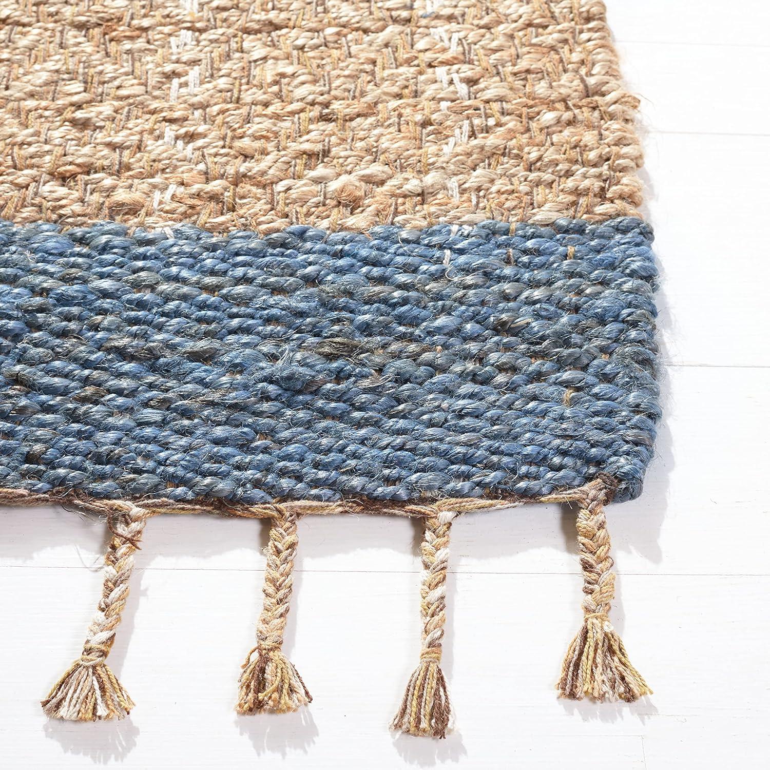 Sand & Stable™ Kevin Hand-Woven Cotton/Jute Gray/Beige Area Rug