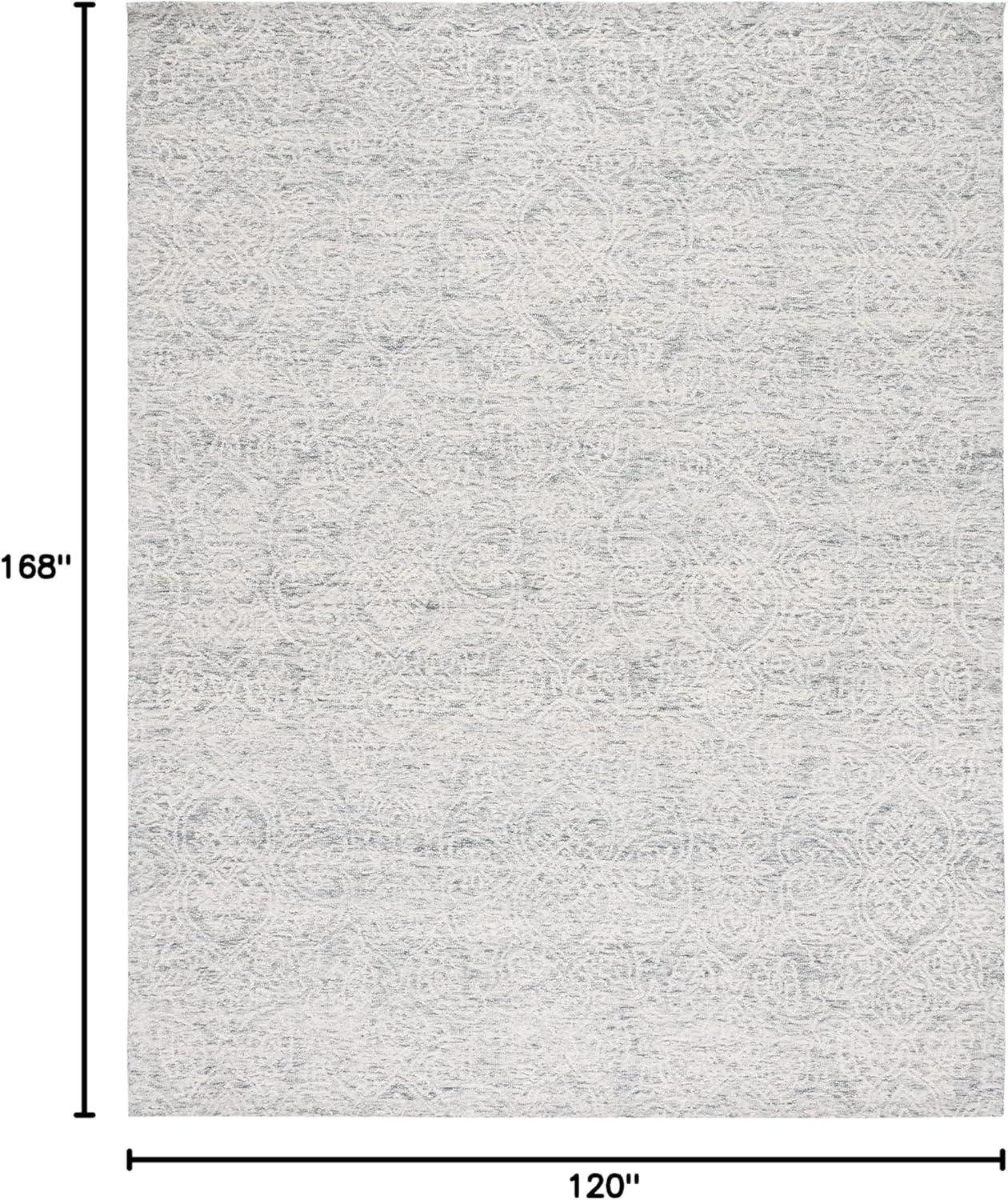 SAFAVIEH Metro Aditi Medallion Area Rug, Dark Grey/Ivory, 10' x 14'