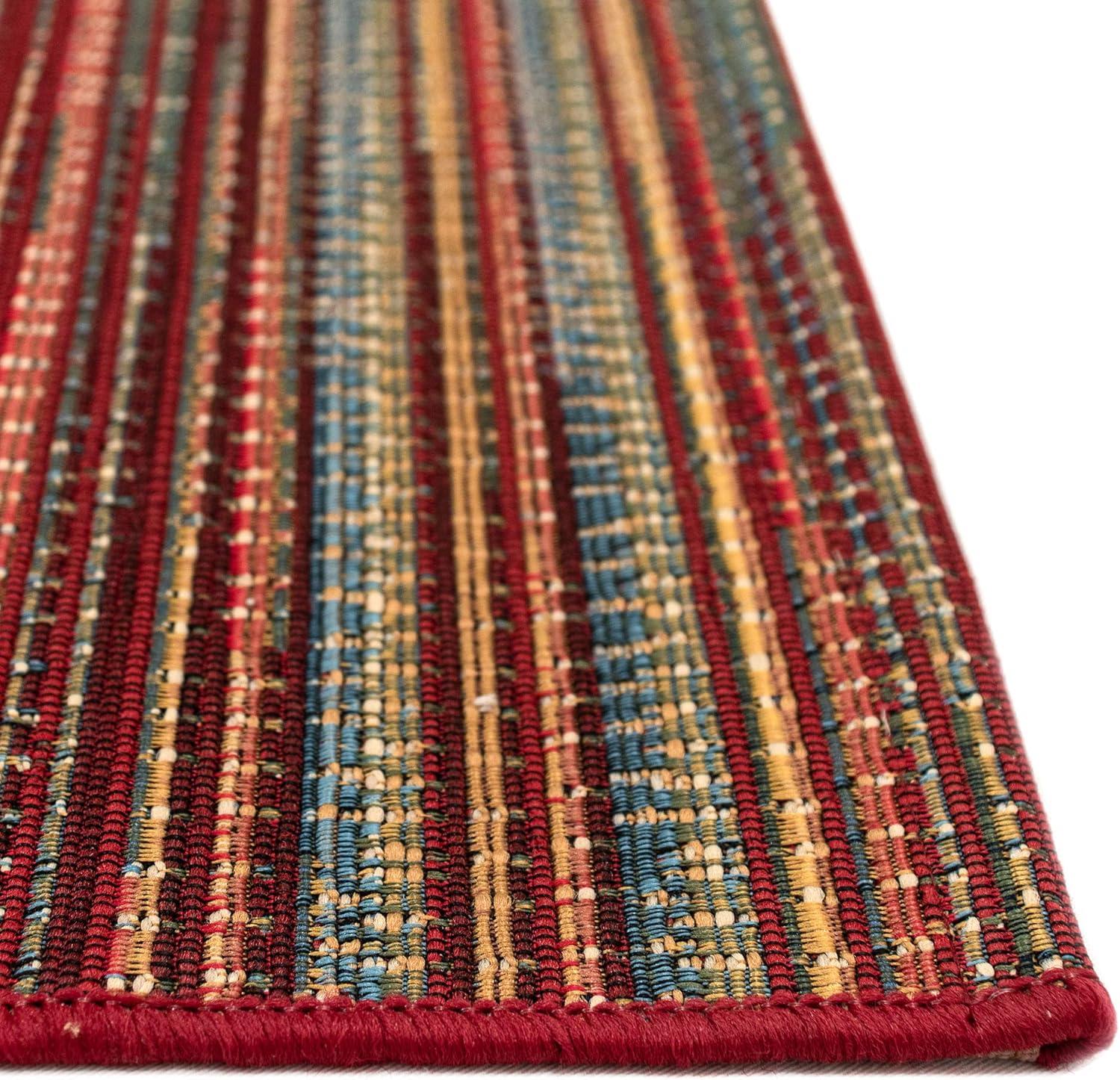 Liora Manne Marina Stripes Indoor/Outdoor Rug Saffron 3'3" x 4'11"