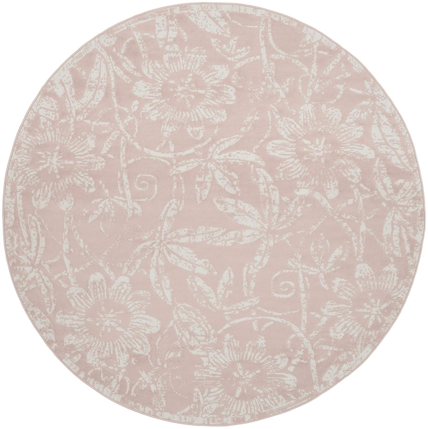 Nourison Whimsicle WHS05 Indoor only Area Rug - Pink 5' x round