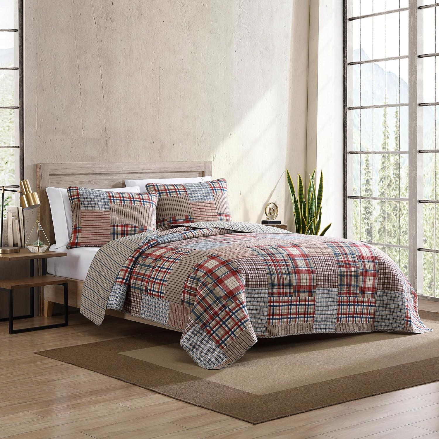 Hawthorne Reversible Quilt Set Brown - Eddie Bauer