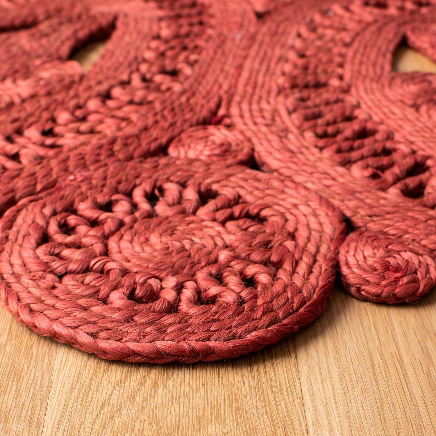 Natural Fiber NF360 Hand Woven Indoor Area Rug - Rust - 5' Round - Safavieh