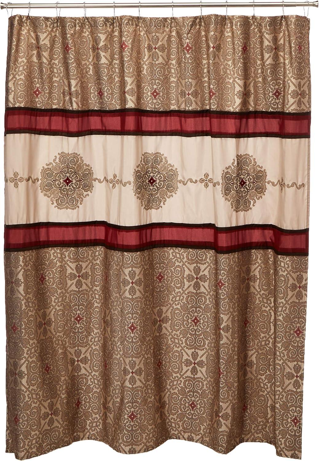 Donovan Embroidered Shower Curtain