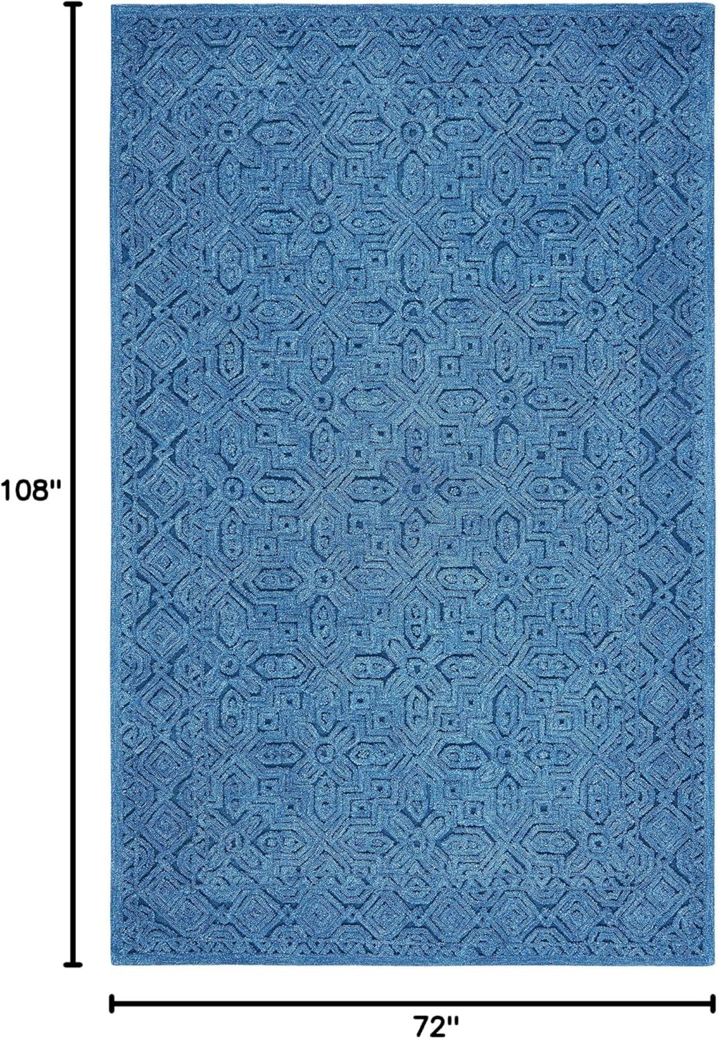 Textural TXT101 Hand Tufted Area Rug - Dark Blue - 4'x6' - Safavieh.