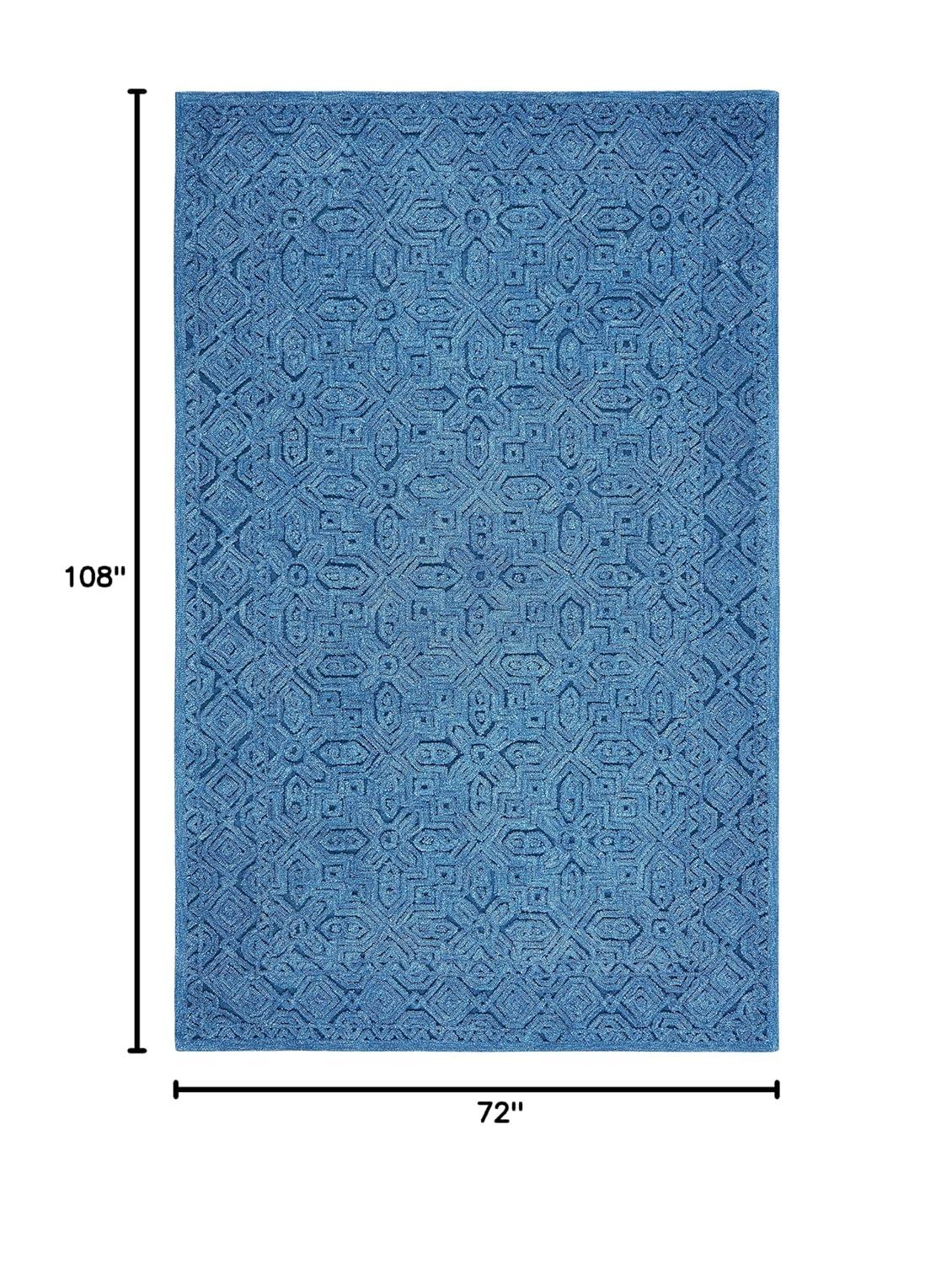 Textural TXT101 Hand Tufted Area Rug - Dark Blue - 4'x6' - Safavieh.