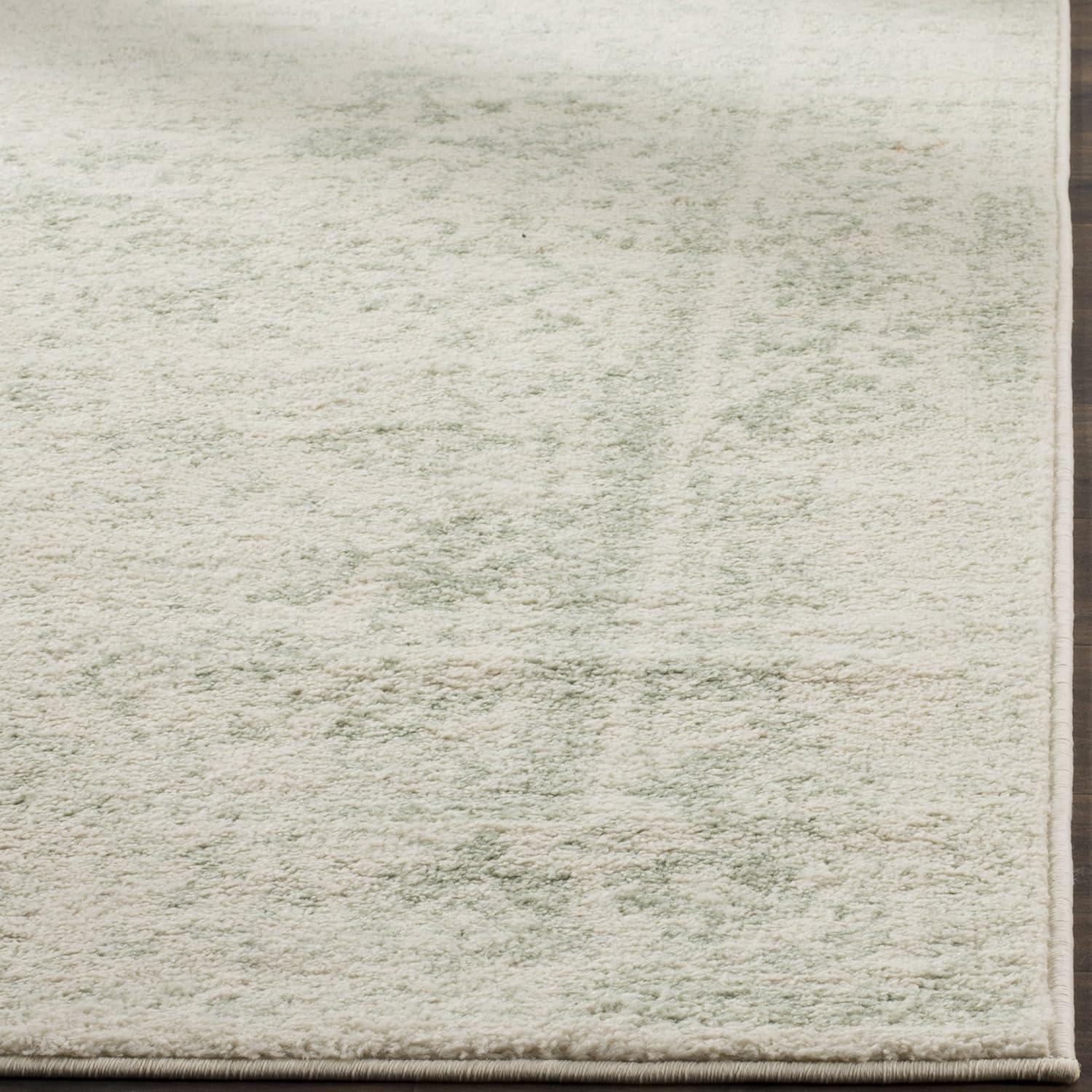 SAFAVIEH Adirondack Wyatt Distressed Area Rug, Ivory/Sage, 3' x 5'