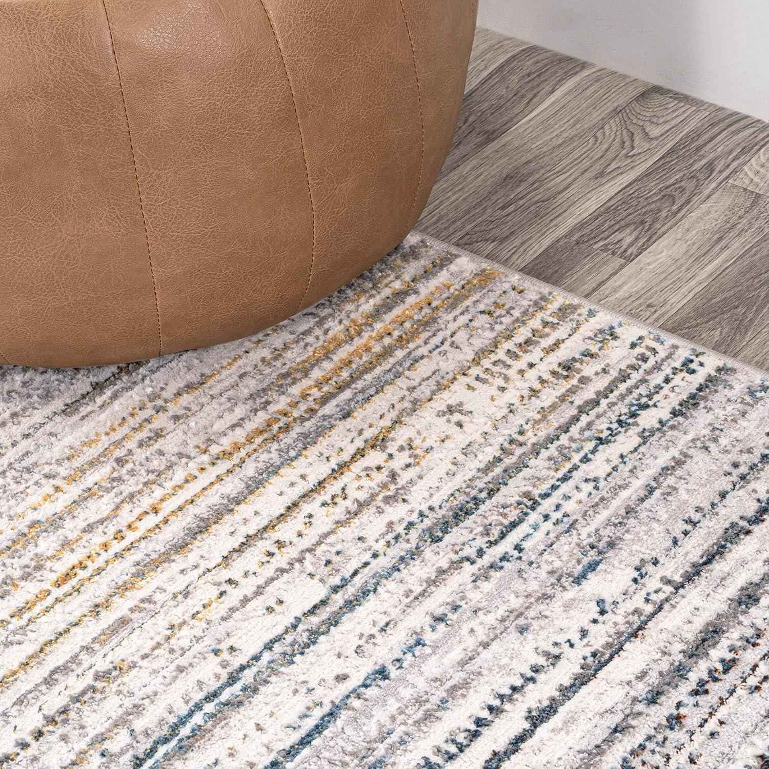 JONATHAN Y Loom Modern Strie' Solid & Striped Indoor Area Rug